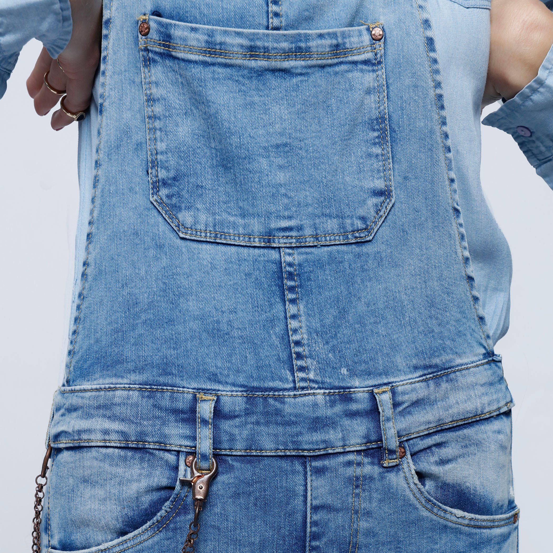 Full Length Dungree with Belt Loops-women-clothing-jumpsuits-image-4