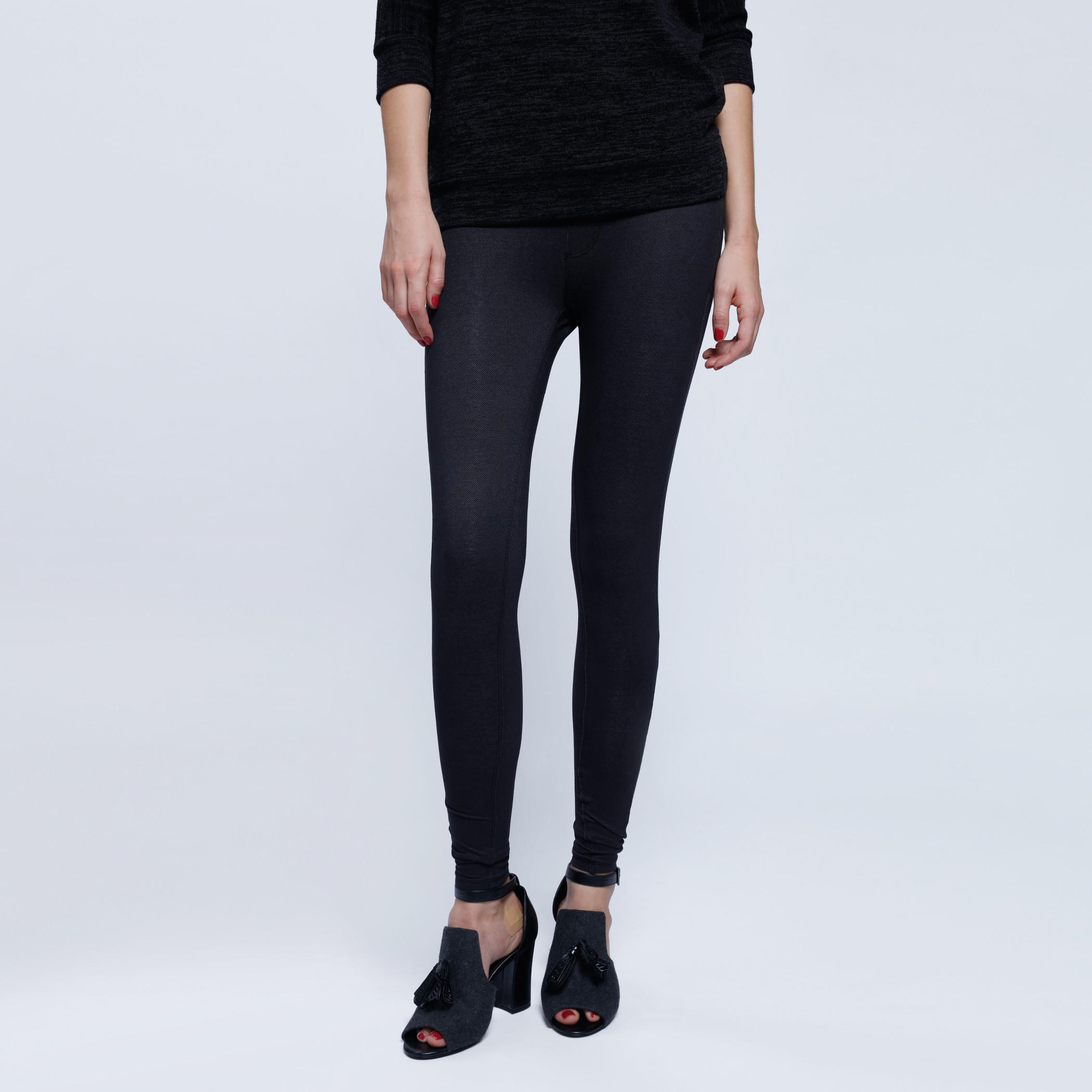 Full Length Jeggings with Elasticised Waistband-women-clothing-bottoms-leggings-image-1