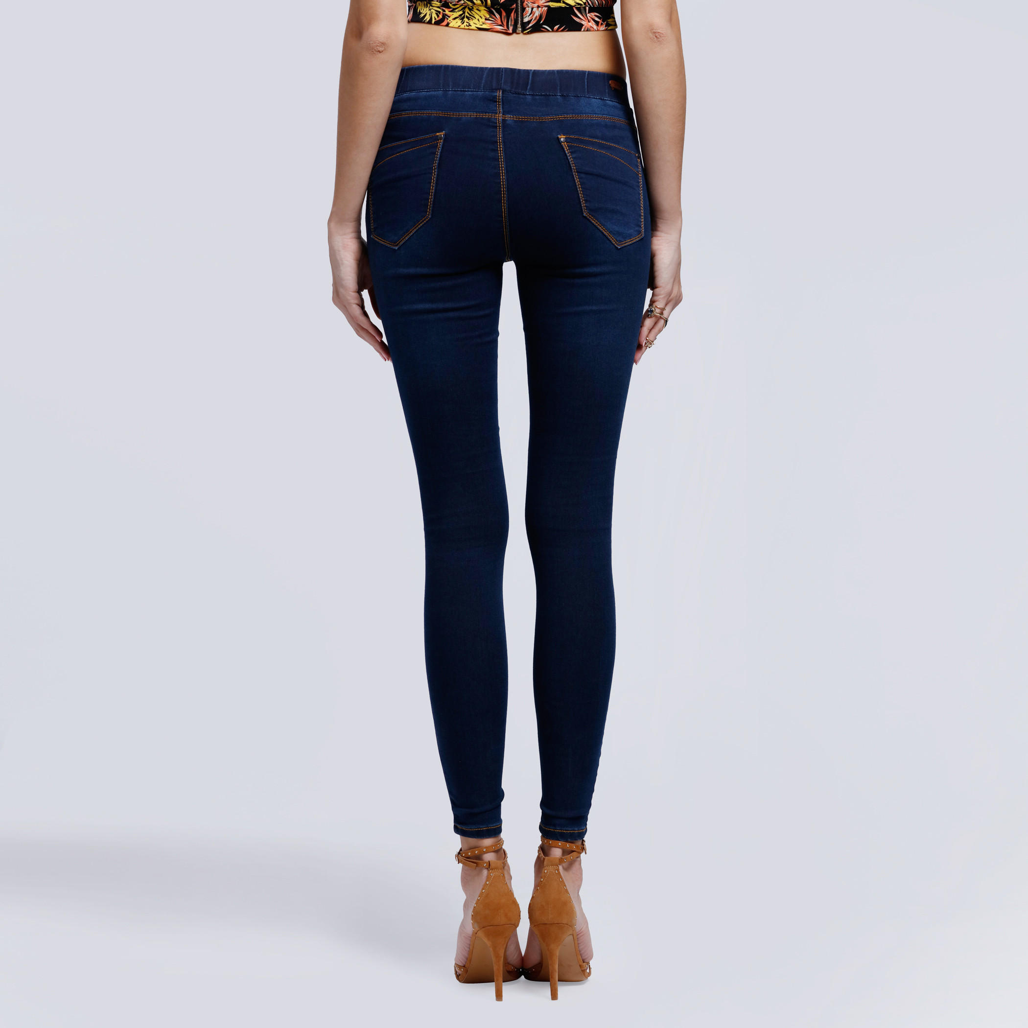 Full Length Jeggings with Elasticised Waistband-women-clothing-bottoms-leggings-image-2