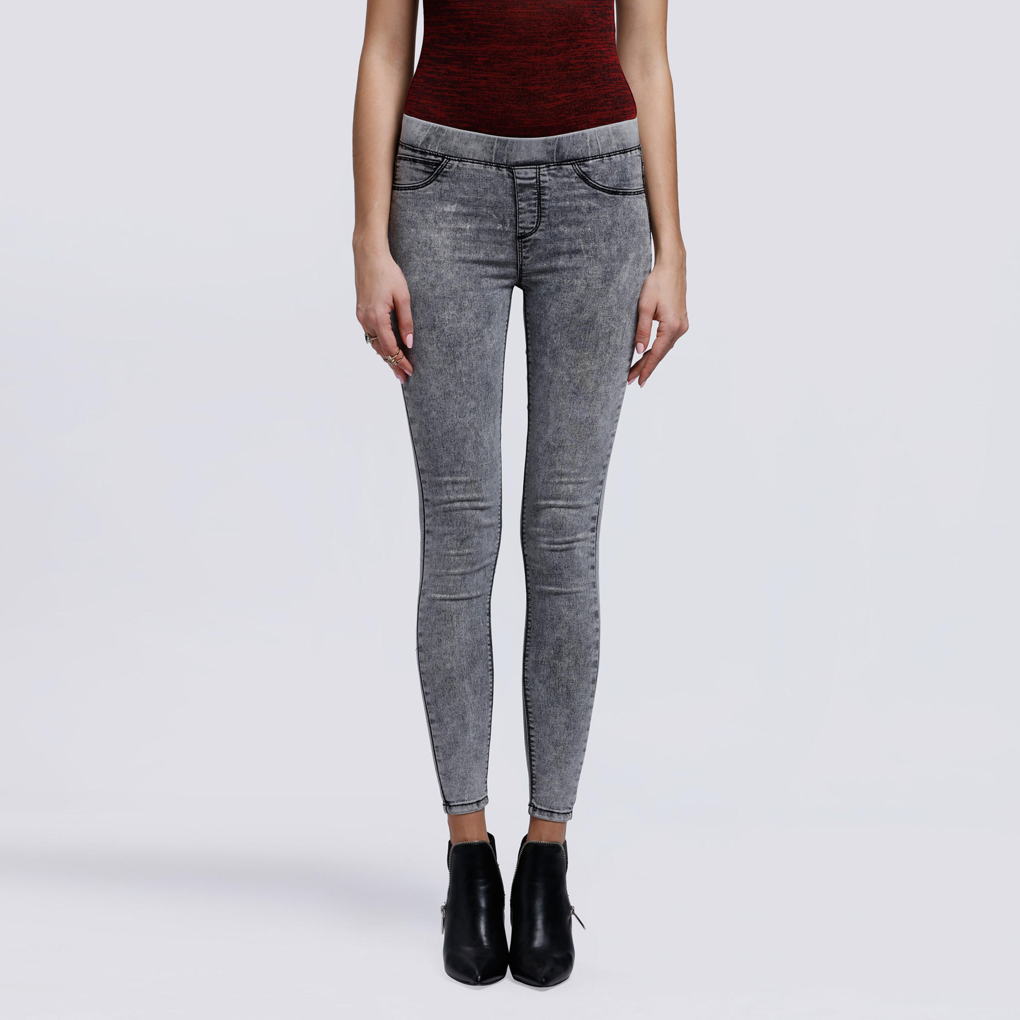 Full Length Jeggings with Elasticised Waistband-women-clothing-bottoms-leggings-image-1