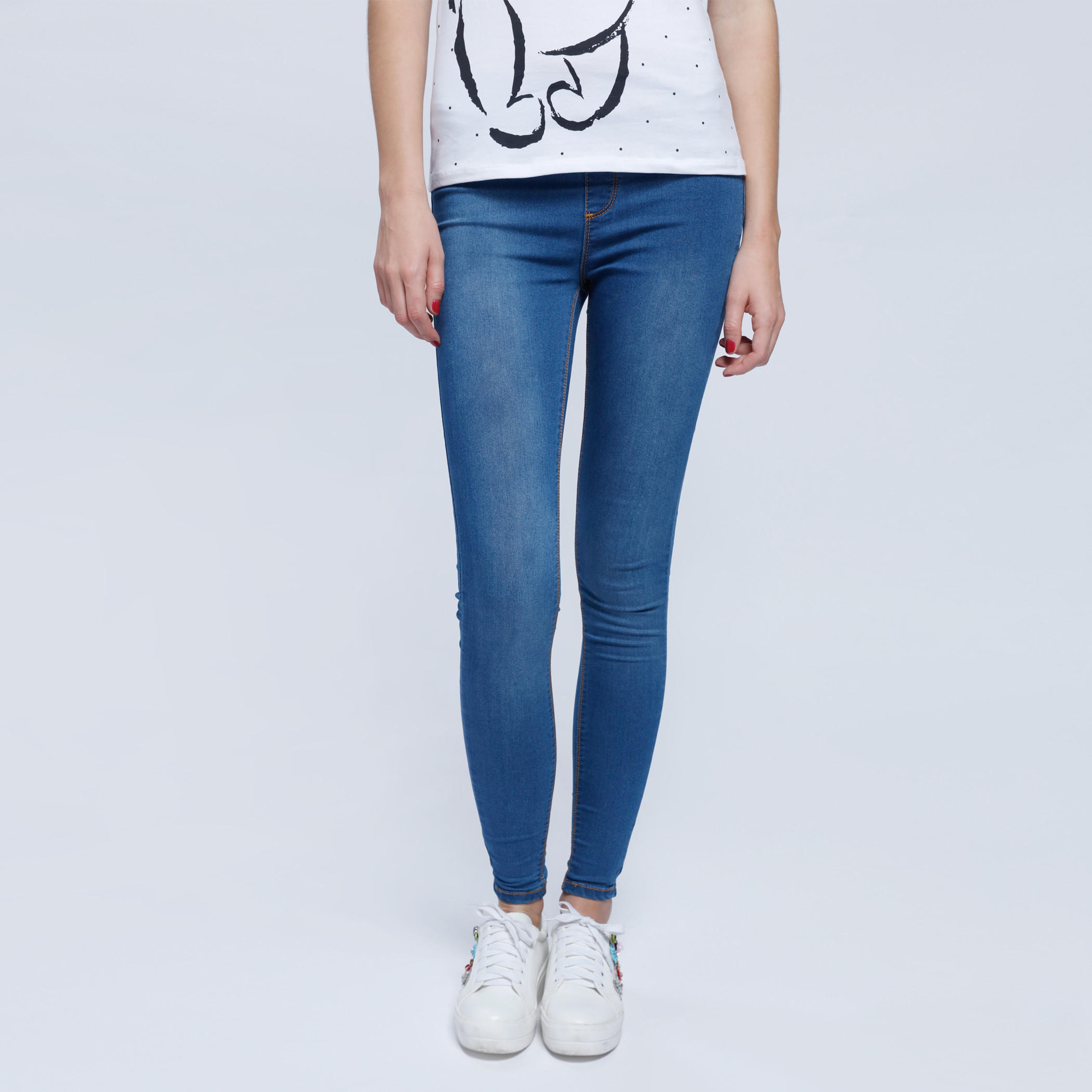 Full Length Jeggings with Elasticised Waistband-women-clothing-bottoms-leggings-image-1