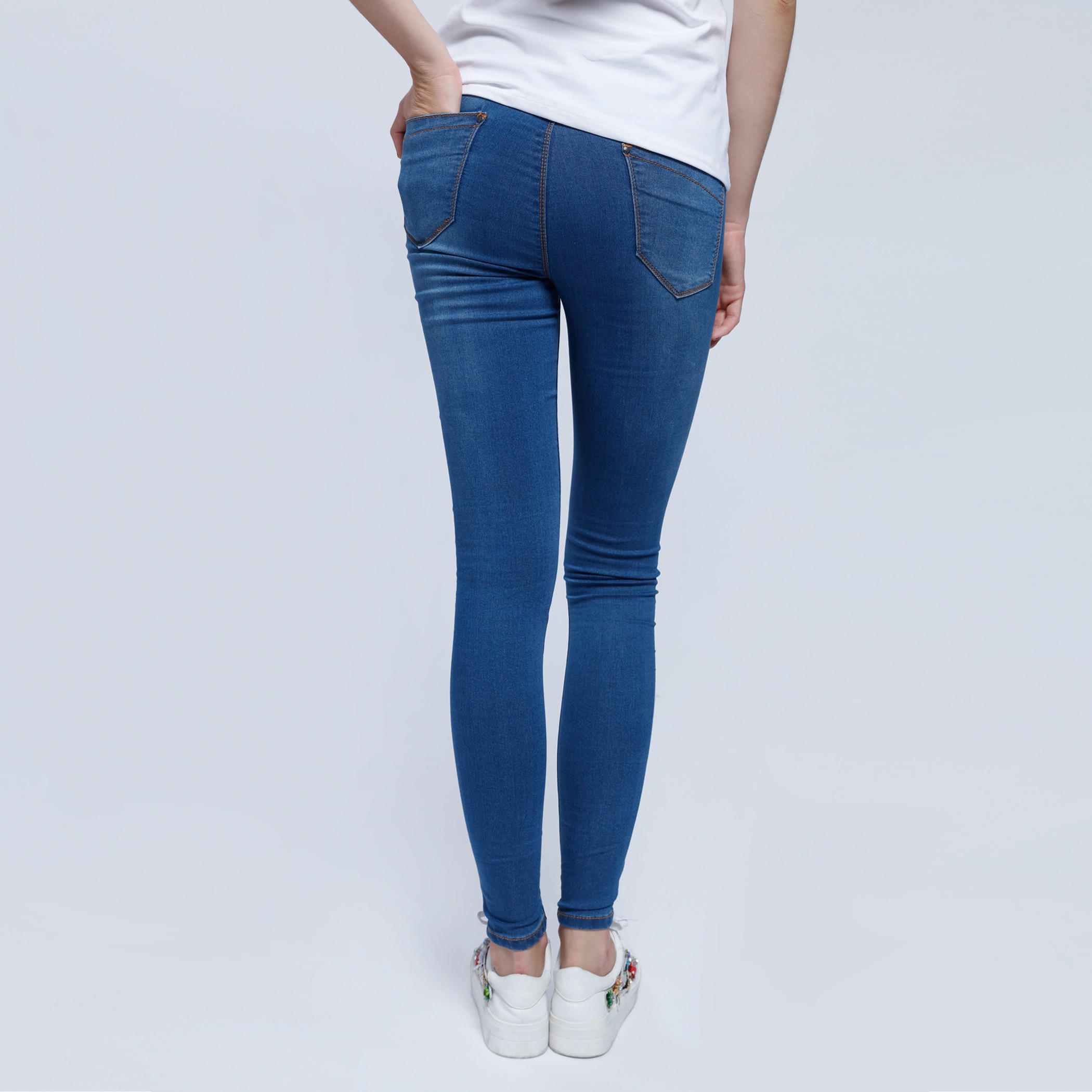 Full Length Jeggings with Elasticised Waistband-women-clothing-bottoms-leggings-image-2