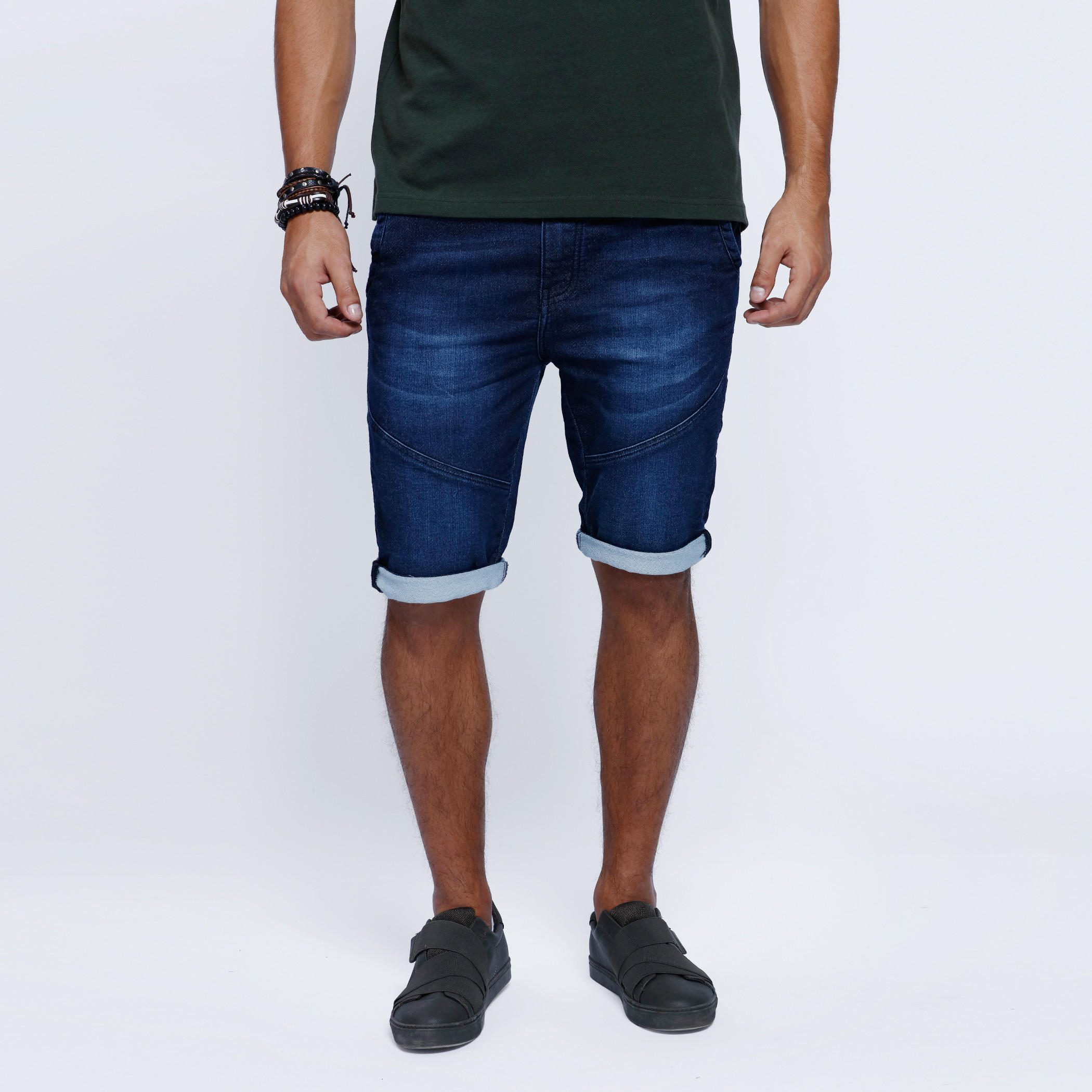 Denim Shorts in Regular Fit-men-clothing-bottoms-shorts-image-1