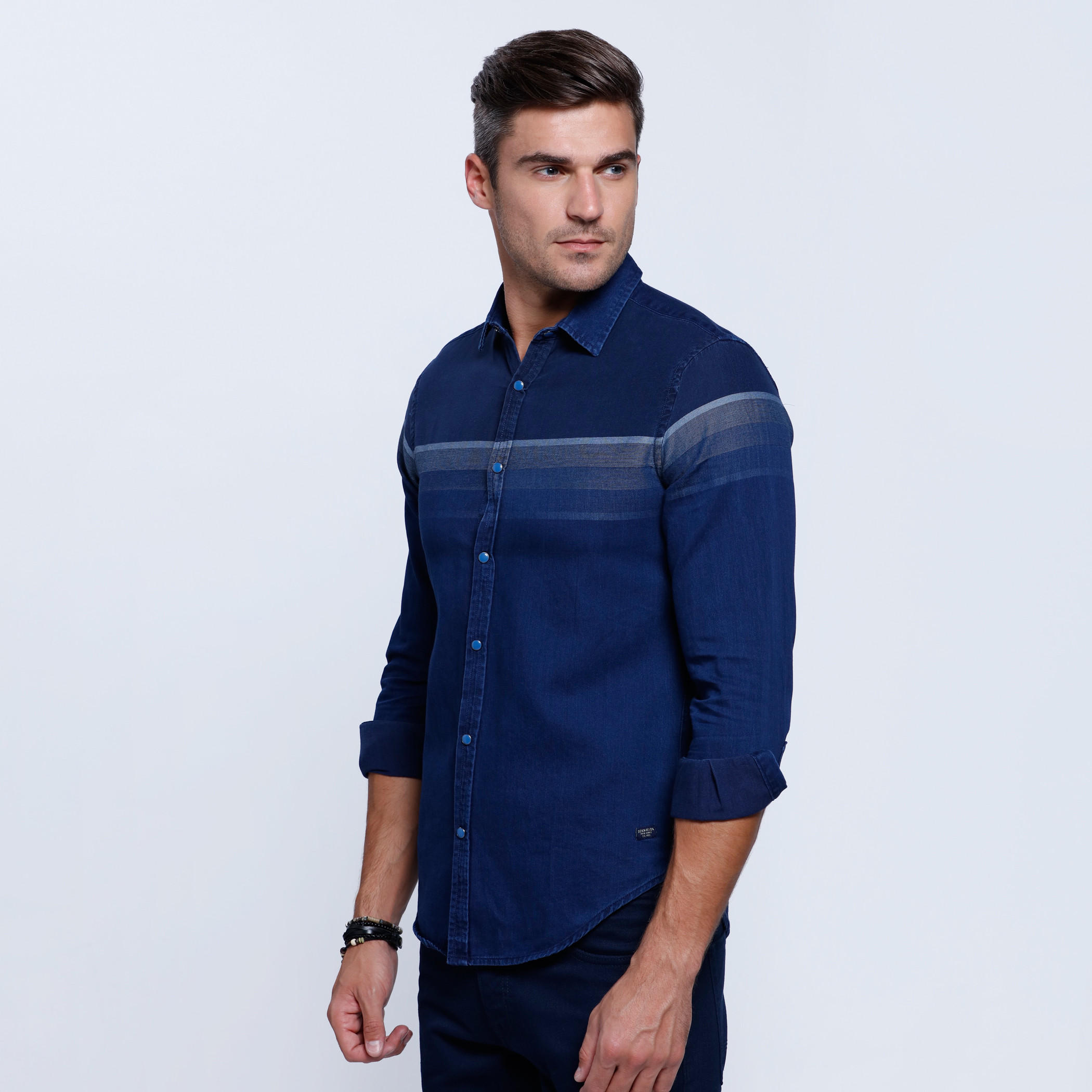 Denim Shirt with Long Sleeves-men-clothing-shirts-image-3