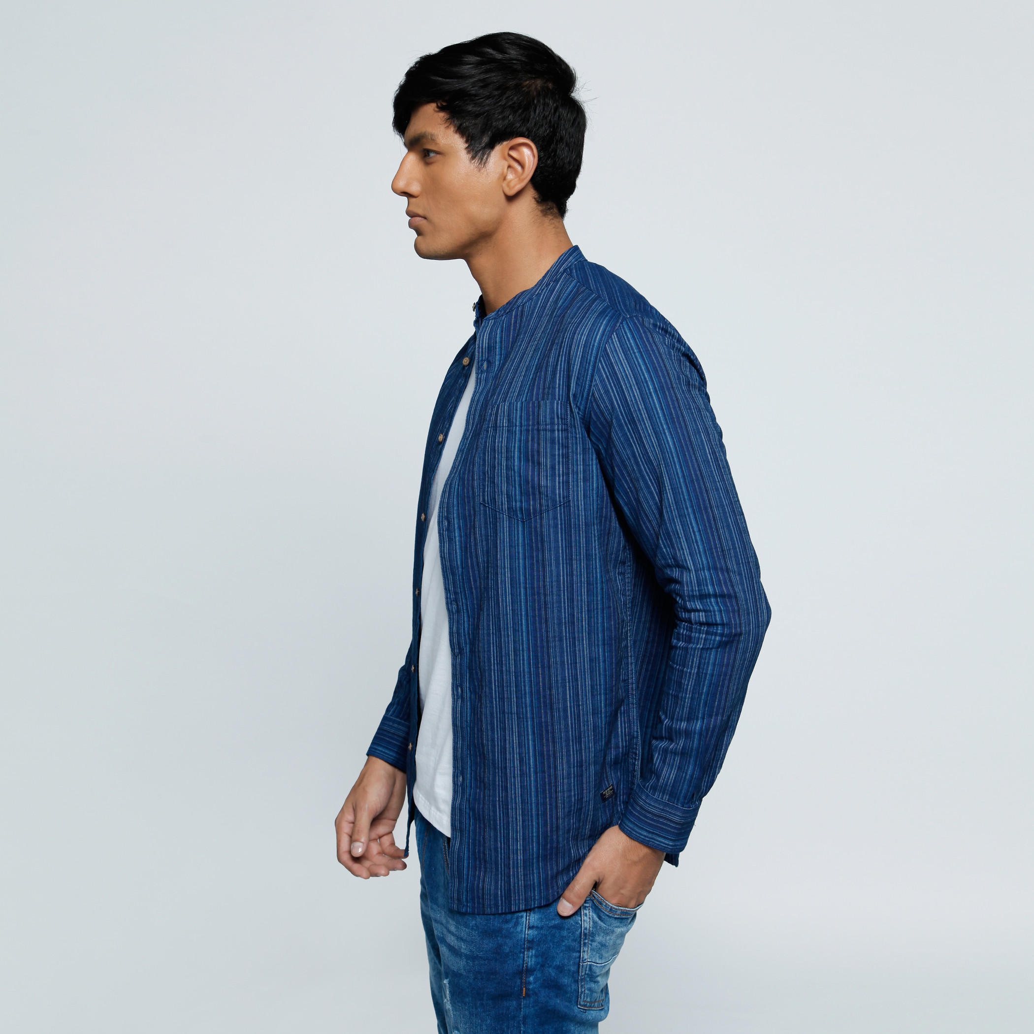 Long Sleeves Shirt with Mandarin Collar-men-clothing-shirts-image-3