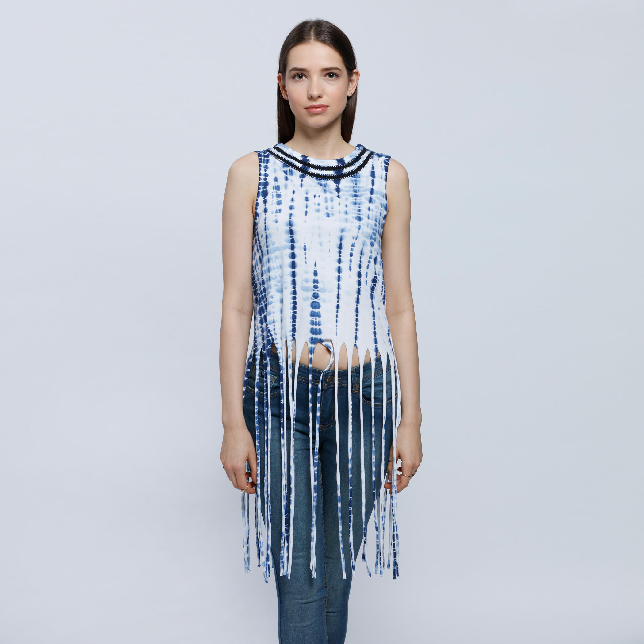 Sleeveless Knit Top with Fringe Hem-women-clothing-shirtsandblouses-blouses-image-5