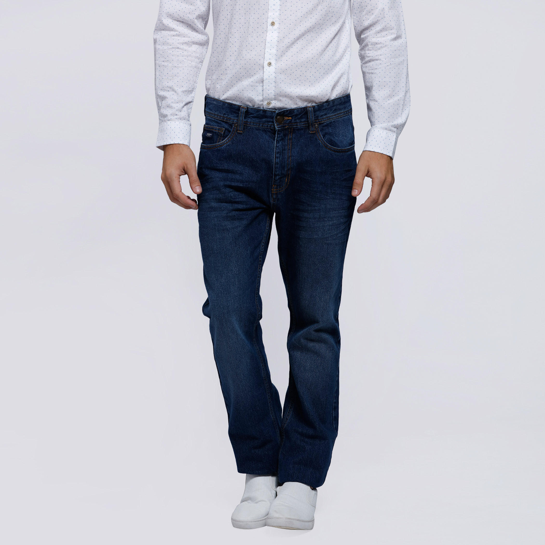Full Length Jeans with Button Closure-men-clothing-bottoms-jeans-image-1