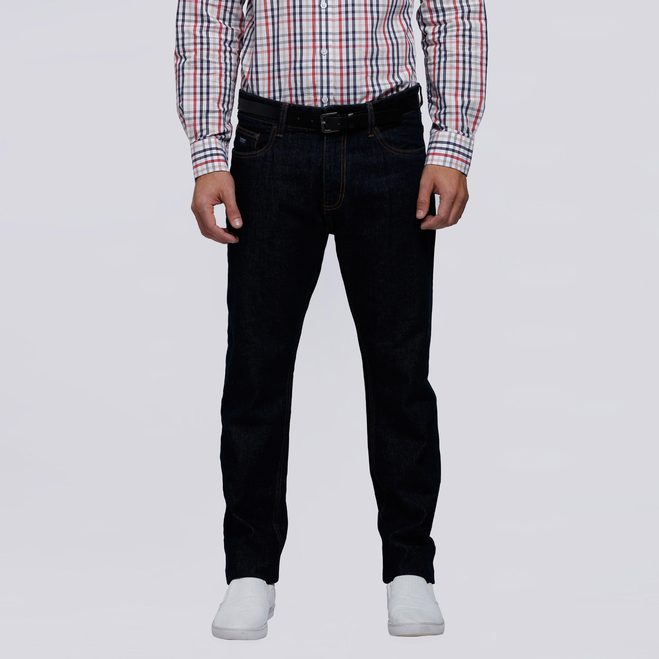 Full Length Jeans with Button Closure-men-clothing-bottoms-jeans-image-1