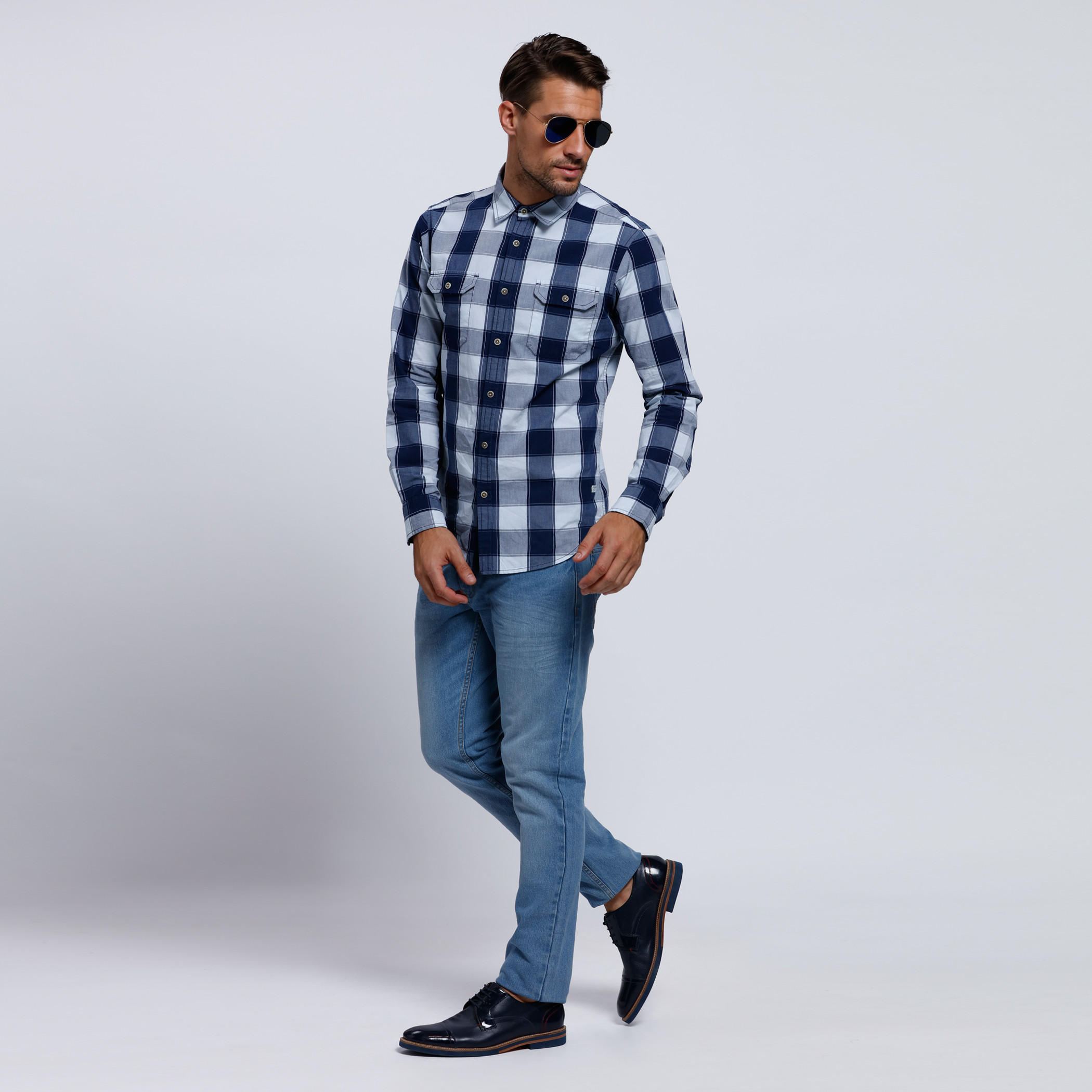 Full Length Jeans with Button Closure-men-clothing-bottoms-jeans-image-1