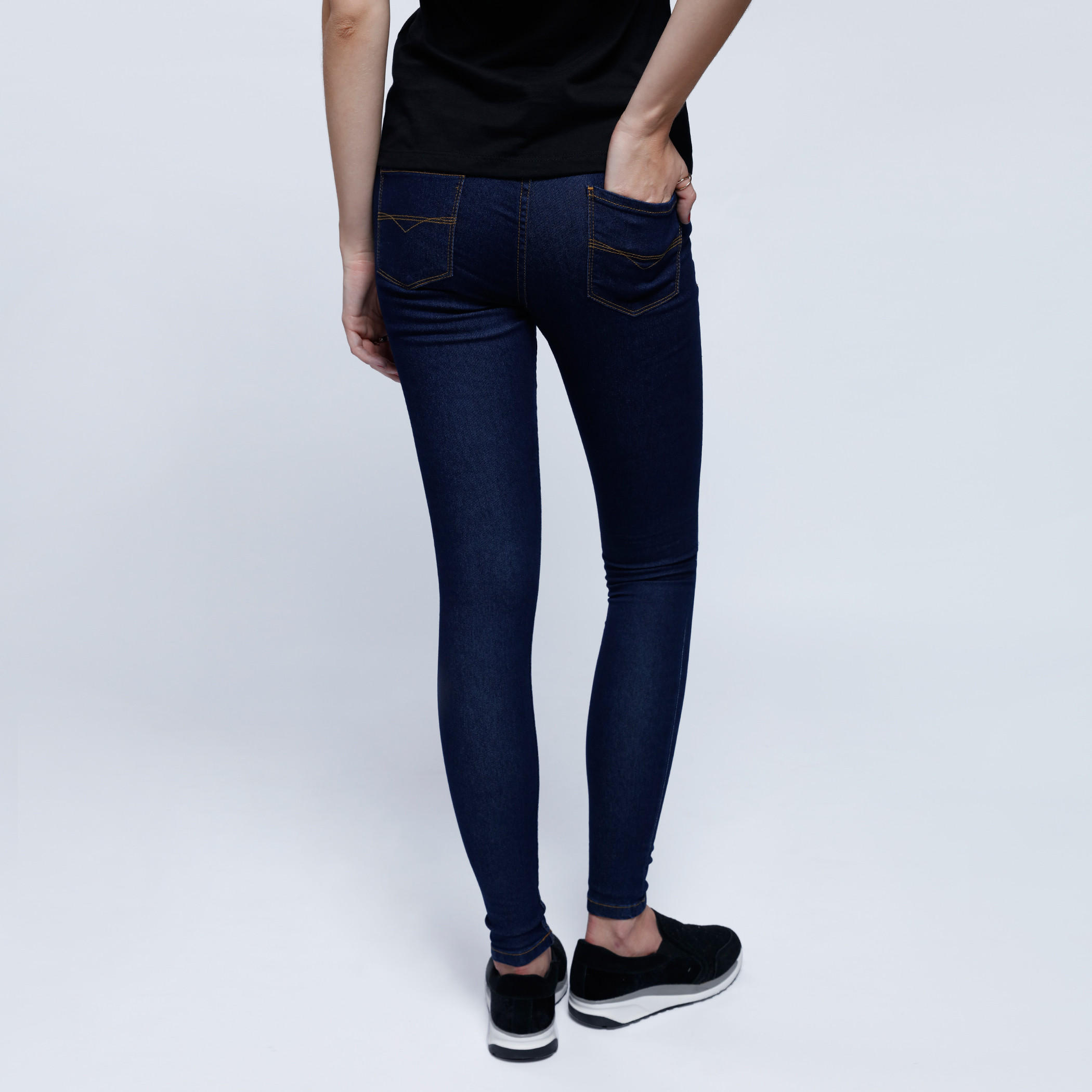 Full Length Denim Pants with Button Closure-women-clothing-bottoms-jeans-image-4