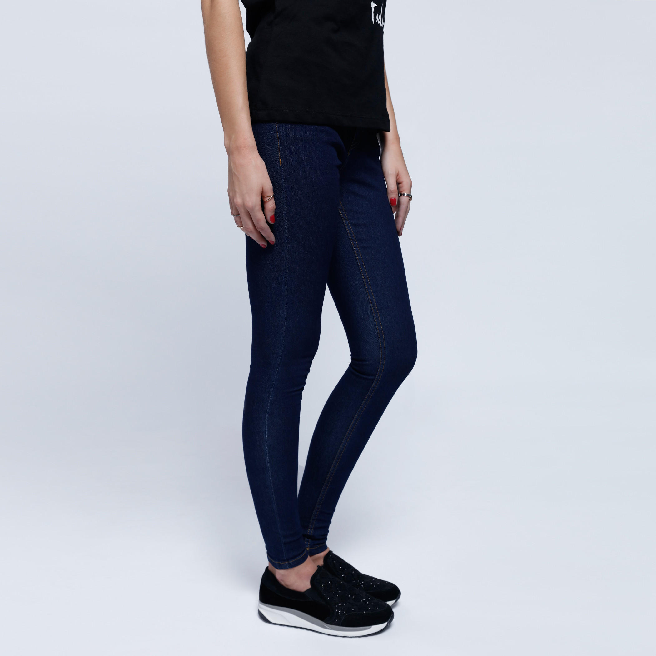 Full Length Denim Pants with Button Closure-women-clothing-bottoms-jeans-image-3
