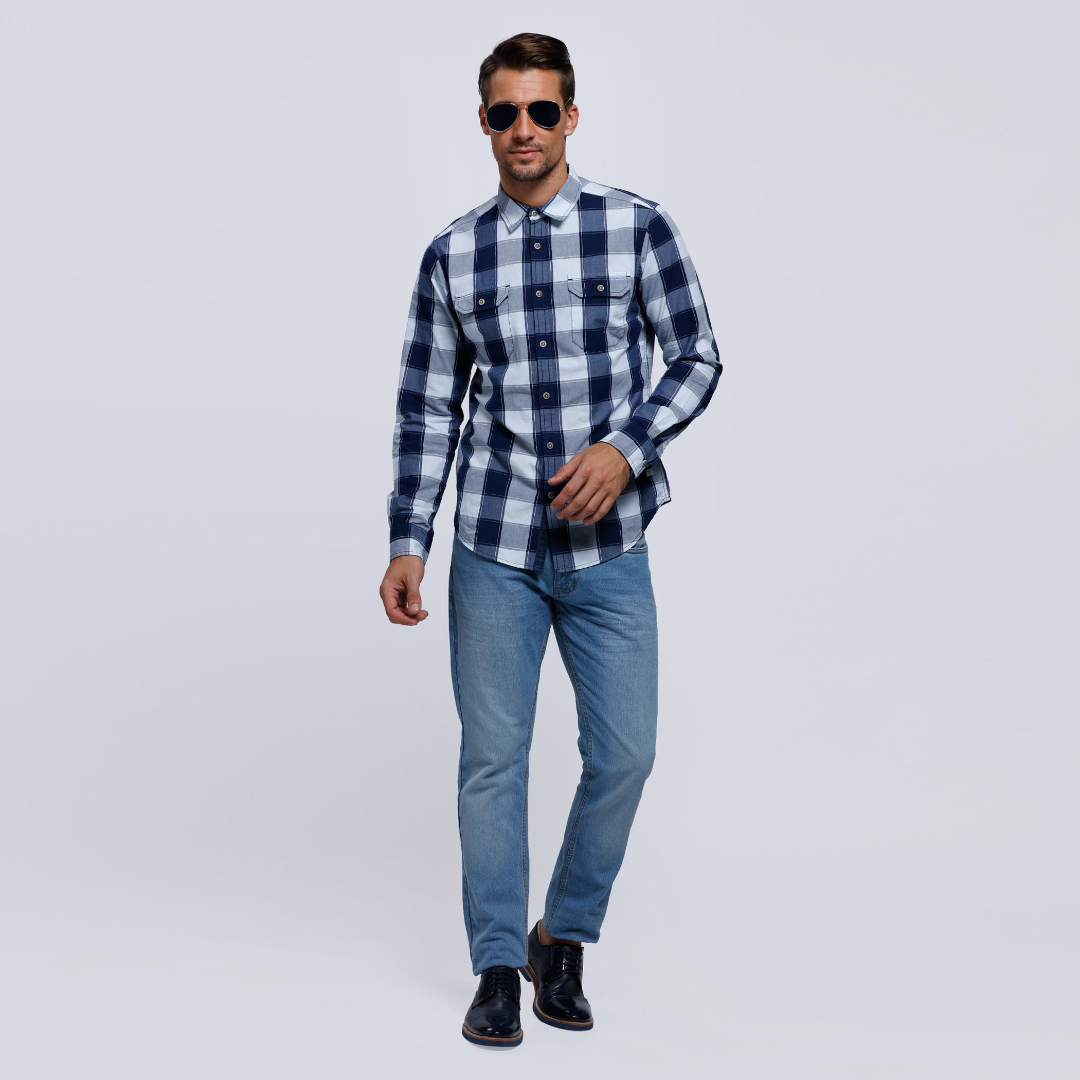 Chequered Long Sleeves Shirt-men-clothing-shirts-image-1
