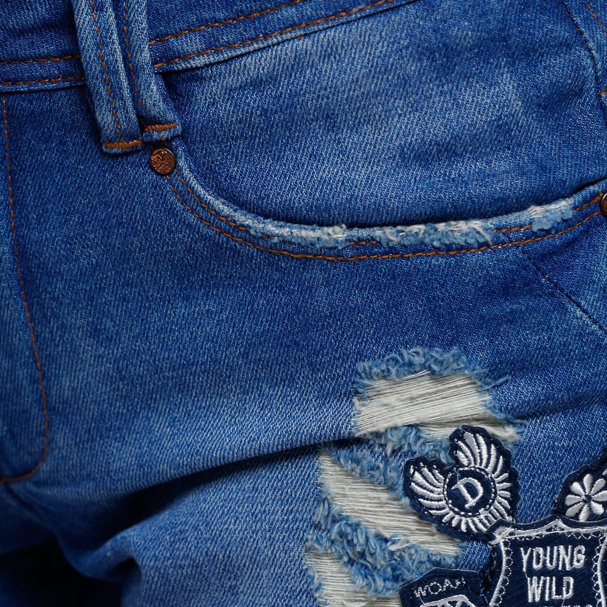 Denim Shorts with Button Closure-women-clothing-bottoms-shorts-image-4