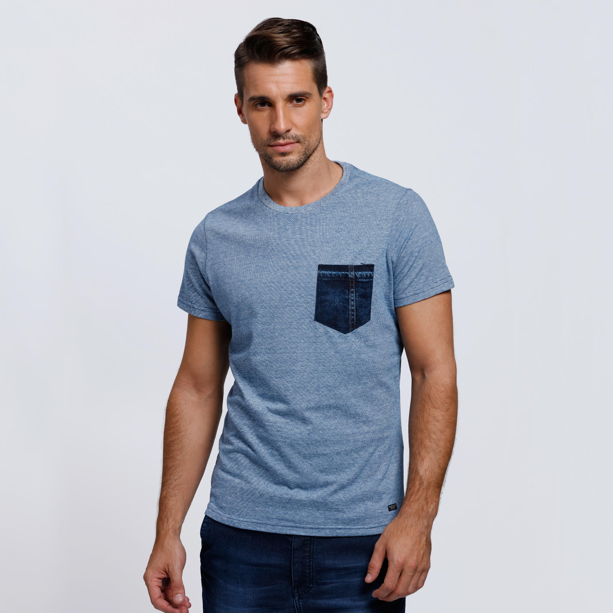 Short Sleeves T-Shirt with Round Neckline-men-clothing-tshirtsandpolos-tshirts-image-1