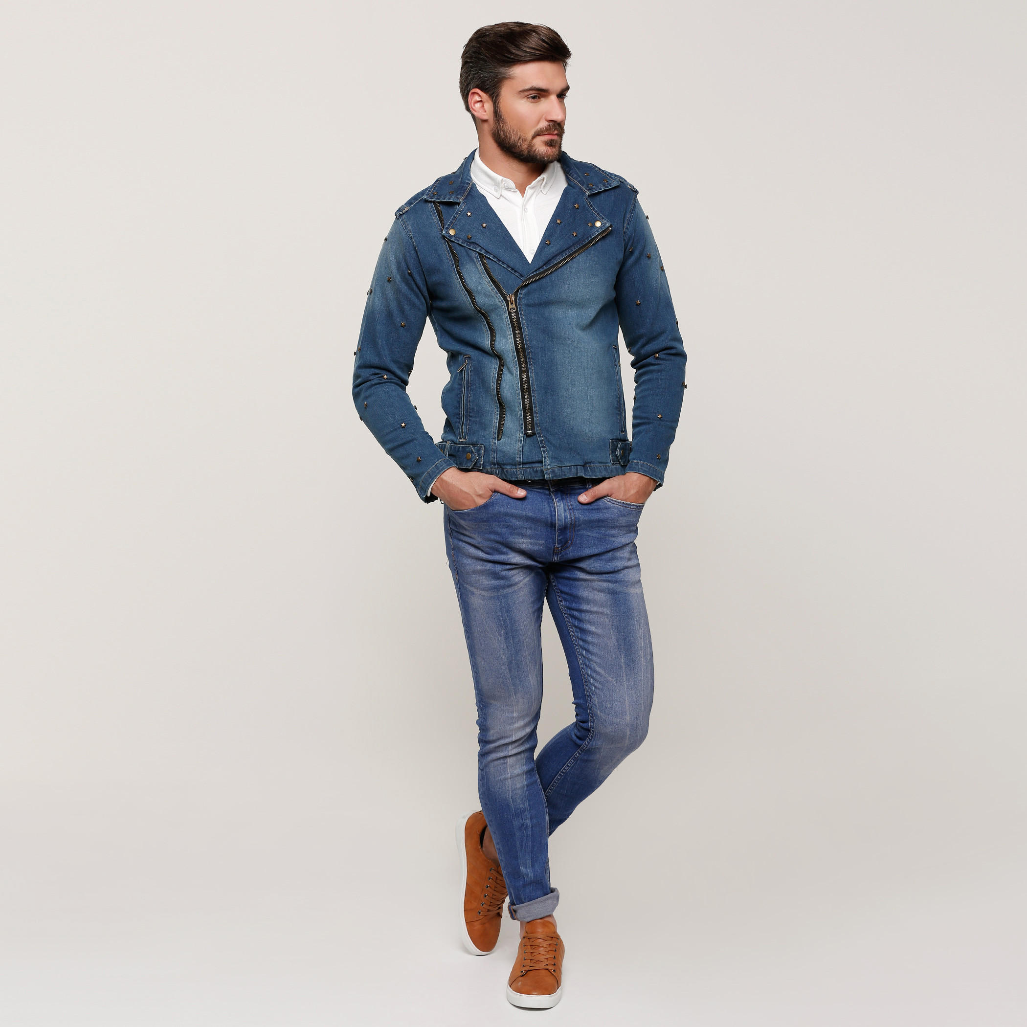 جاكيت من الدينم مزخرف بأكمام طويلة وسحّاب إغلاق-men-clothing-jacketsandblazers-jackets-image-5