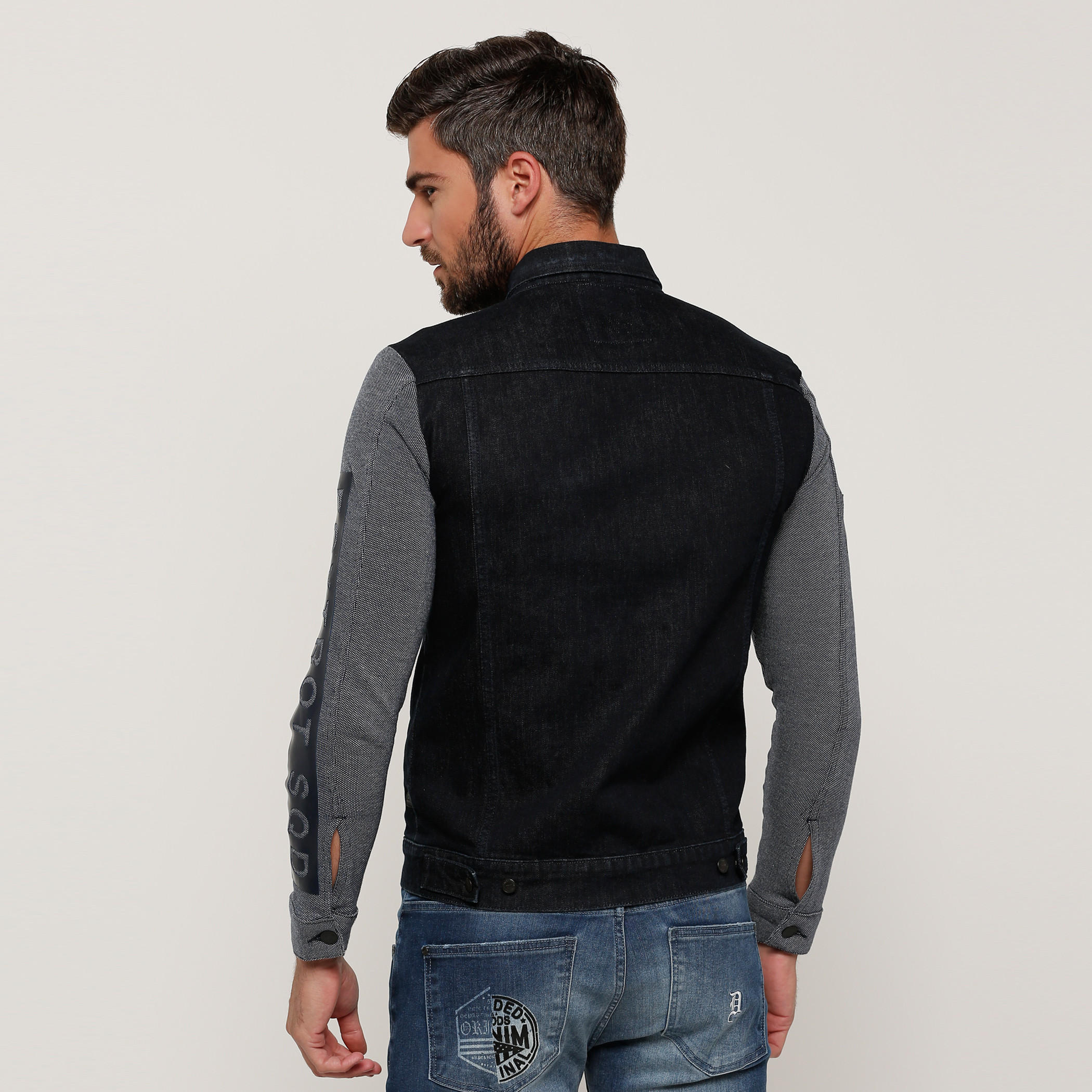 Printed Denim Jacket with Long Sleeves and Complete Placket-men-clothing-jacketsandblazers-jackets-image-2