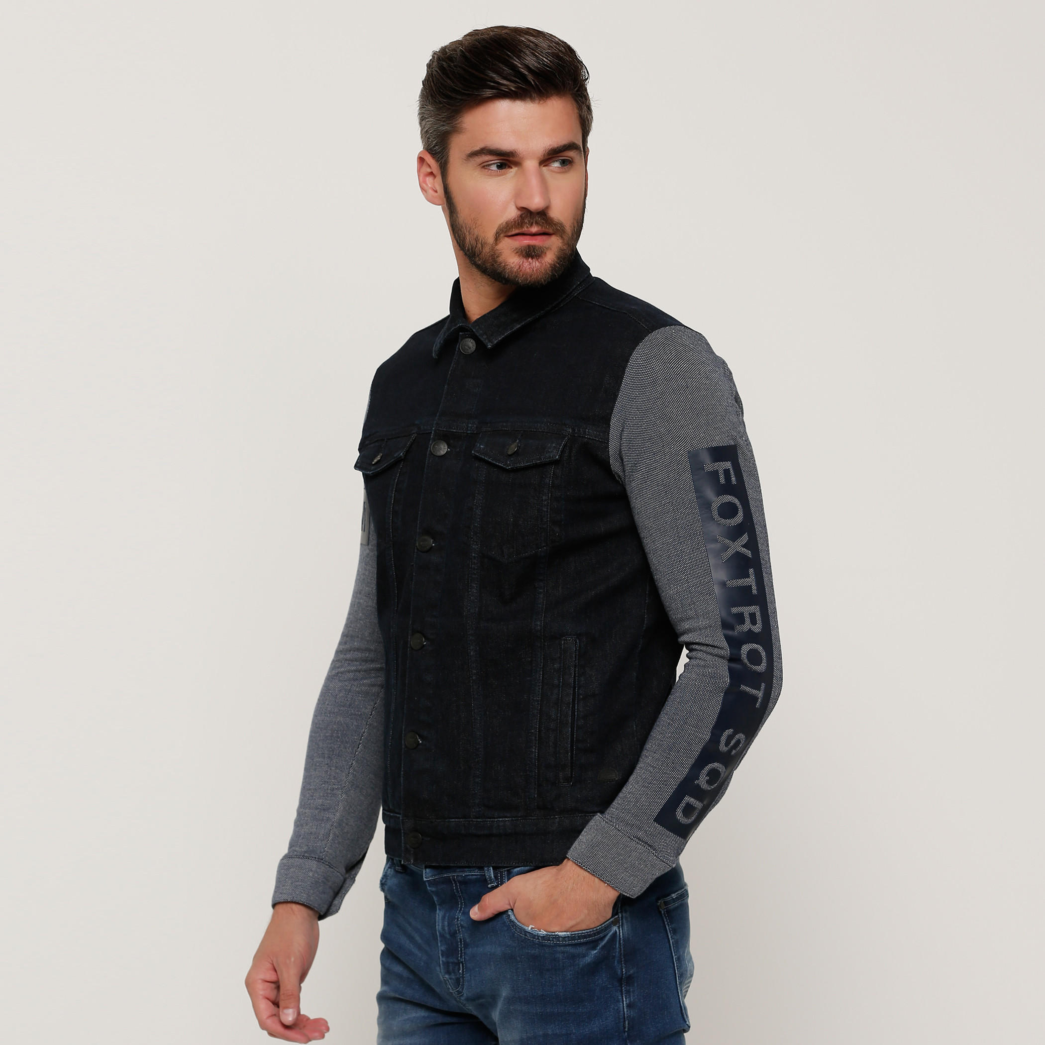 Printed Denim Jacket with Long Sleeves and Complete Placket-men-clothing-jacketsandblazers-jackets-image-3