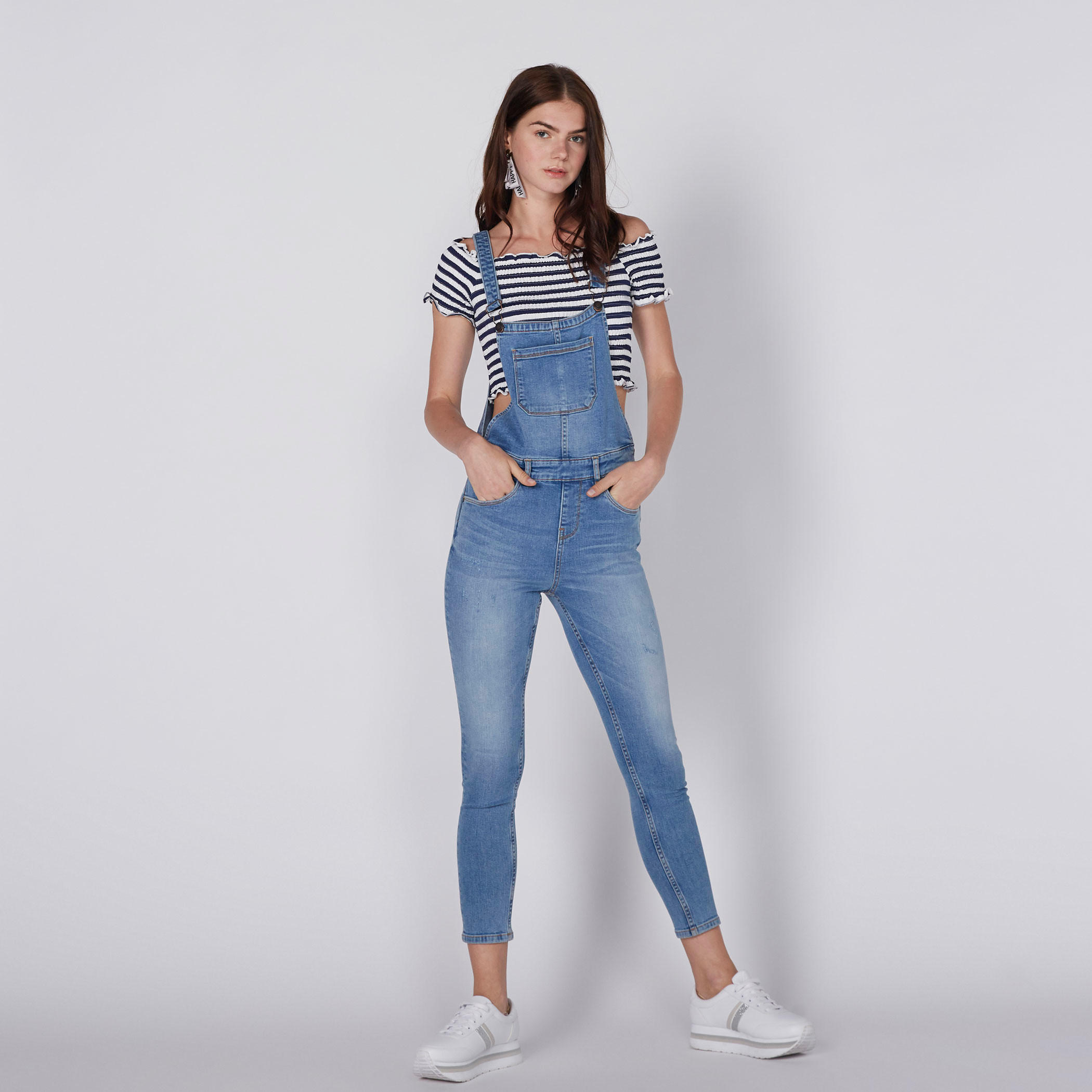 دنغري طويل من الدينم بجيب أمامي-women-clothing-bottoms-jeans-image-1