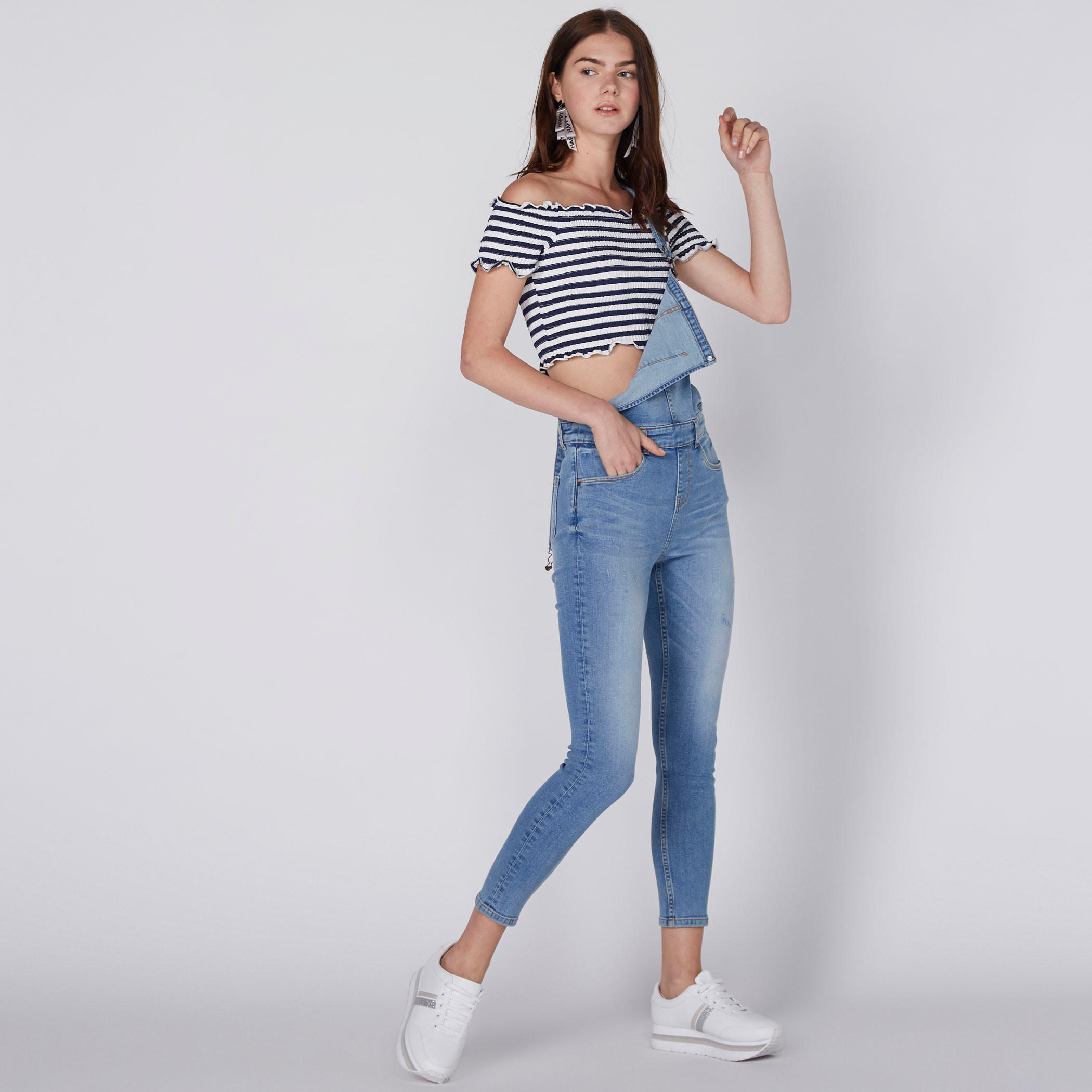 دنغري طويل من الدينم بجيب أمامي-women-clothing-bottoms-jeans-image-2