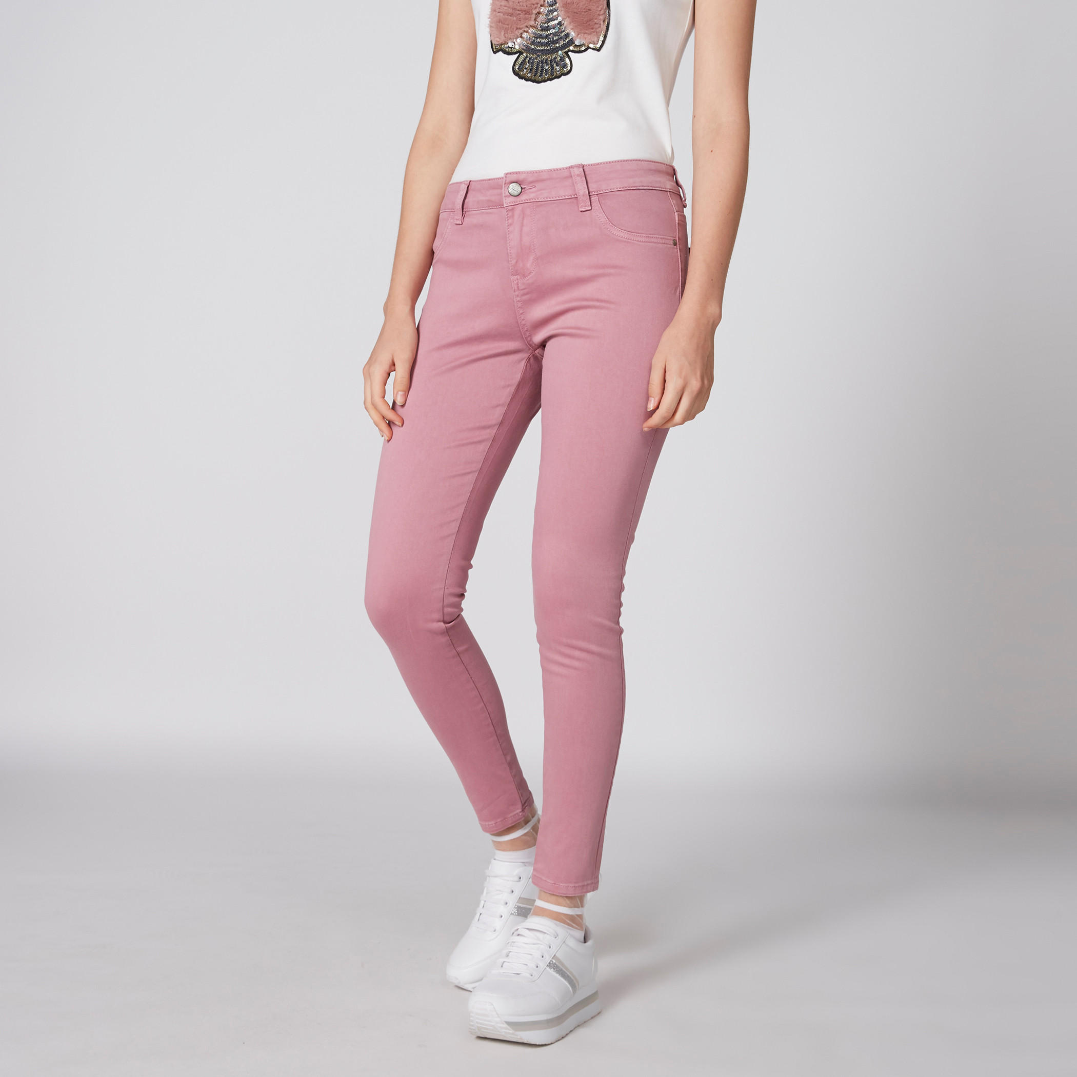 بنطال جينز طويل بزر إغلاق وجيوب-women-clothing-bottoms-jeans-image-1