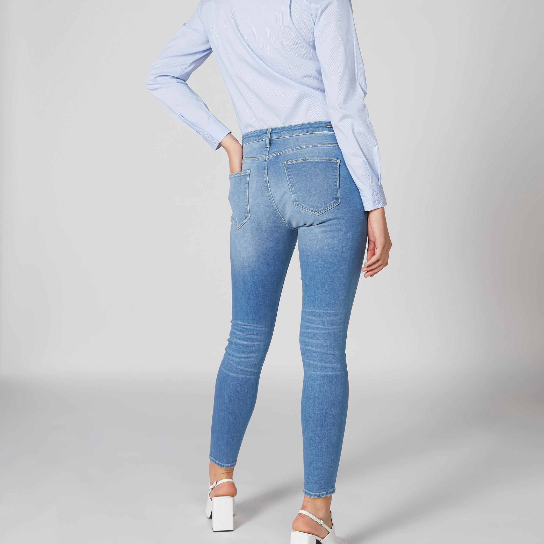 Full Length Jeans with Pocket Detail and Button Closure-women-clothing-bottoms-jeans-image-2