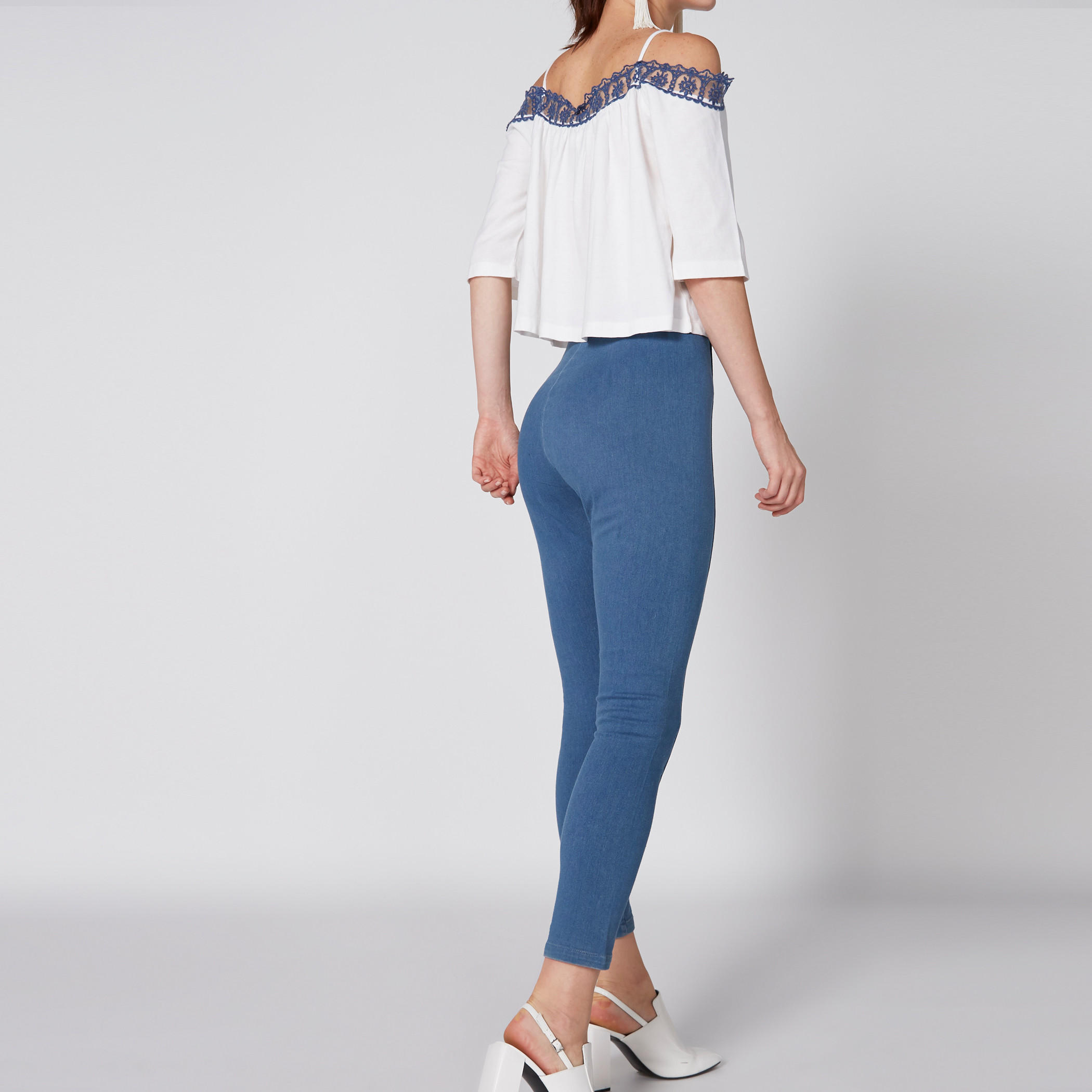 High Rise Super Skinny Jeggings-women-clothing-bottoms-leggings-image-2