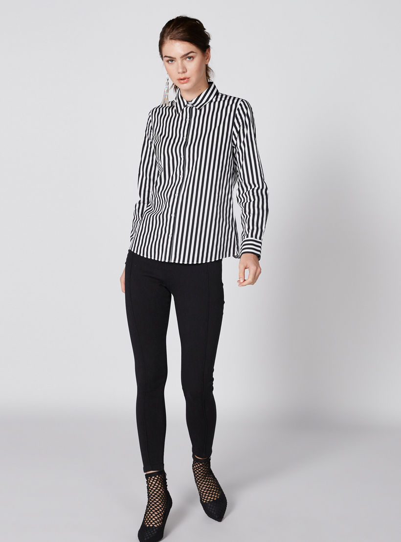 بنطال بقصّة ضيّقة وخصر مرتفع-women-clothing-bottoms-leggings-image-1