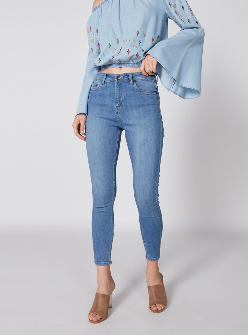 بنطال جينز طويل بزر وجيوب-women-clothing-bottoms-jeans-image-2