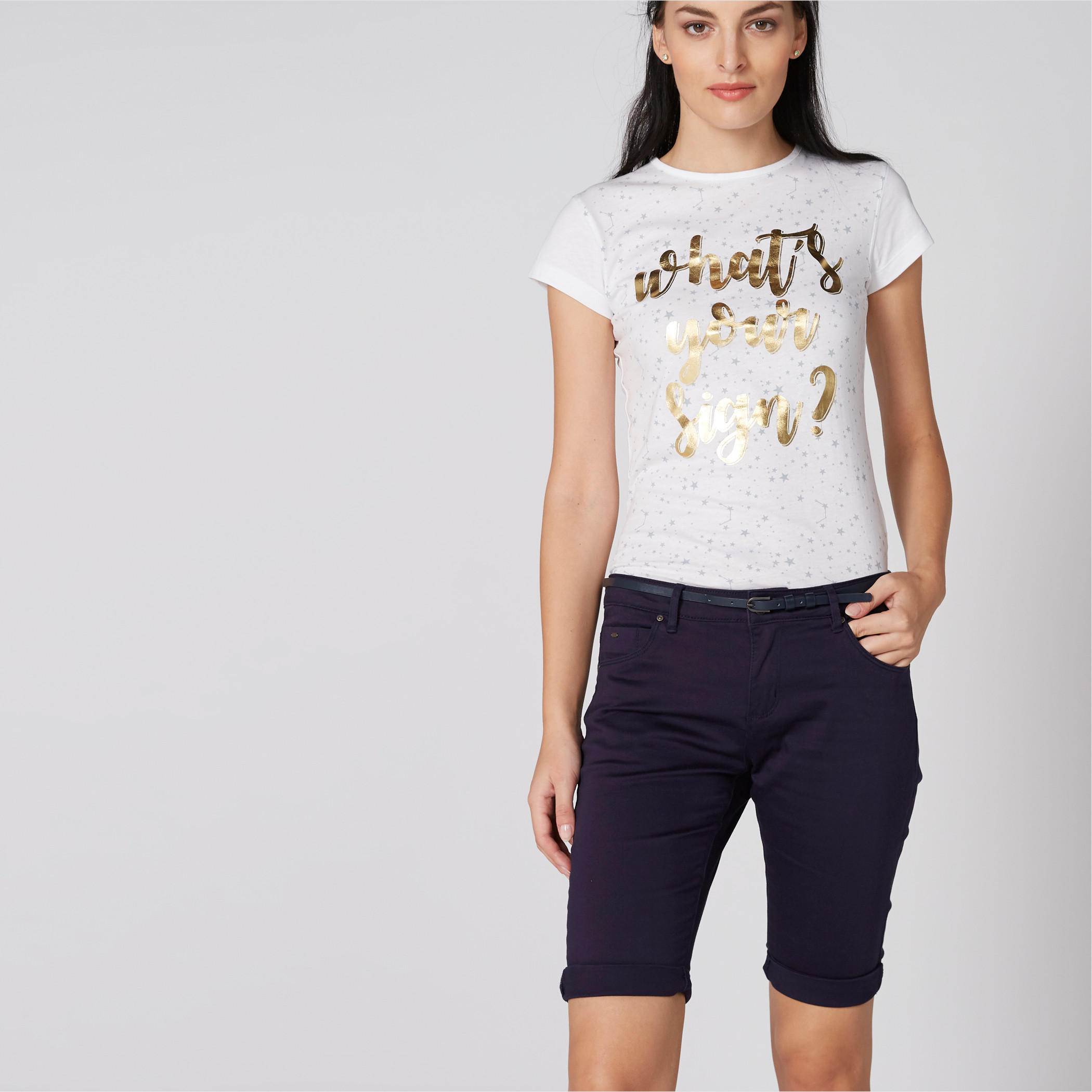 شورت من الدينم بجيوب-women-clothing-bottoms-shorts-image-1