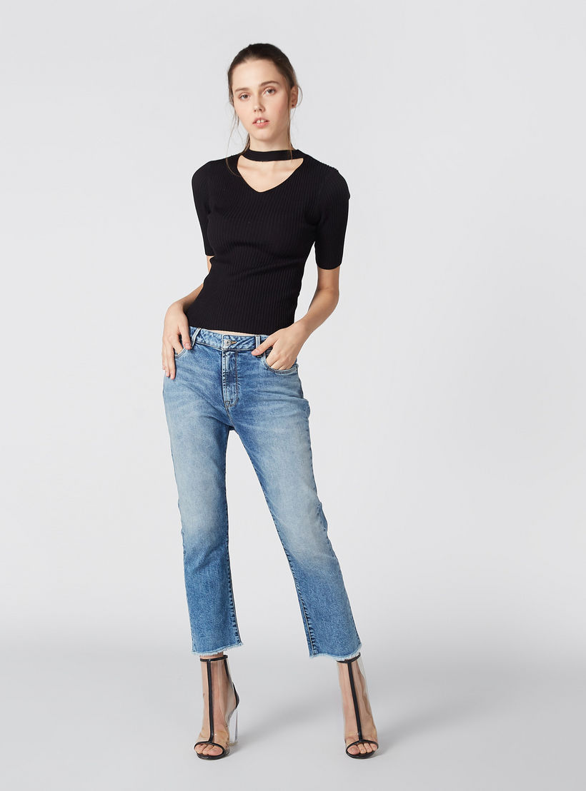 بنطال جينز بقصّة مستقيمة وجيوب-women-clothing-bottoms-jeans-image-1
