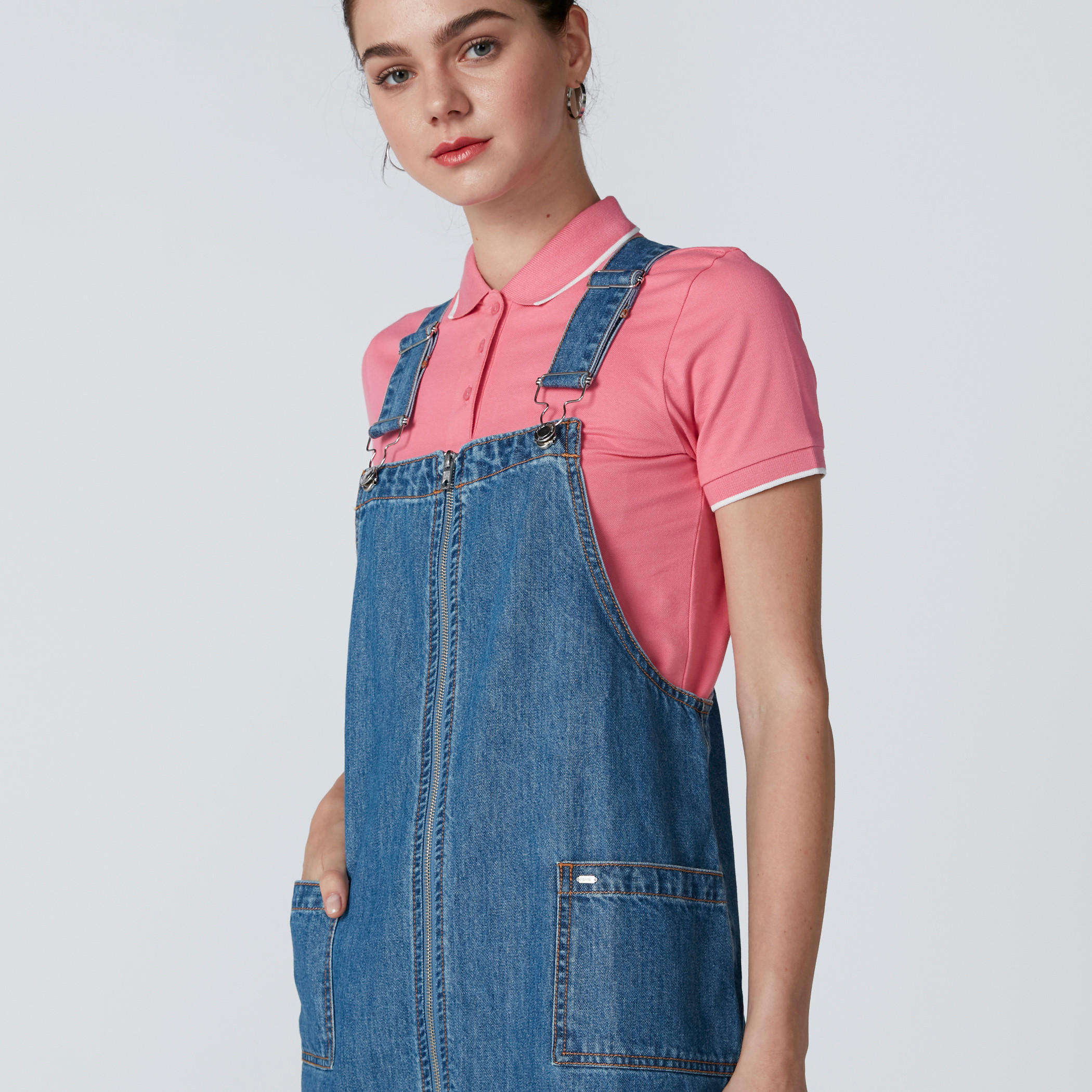 فستان مريلة دينم بسحّاب إغلاق وجيوب-women-clothing-dresses-image-4