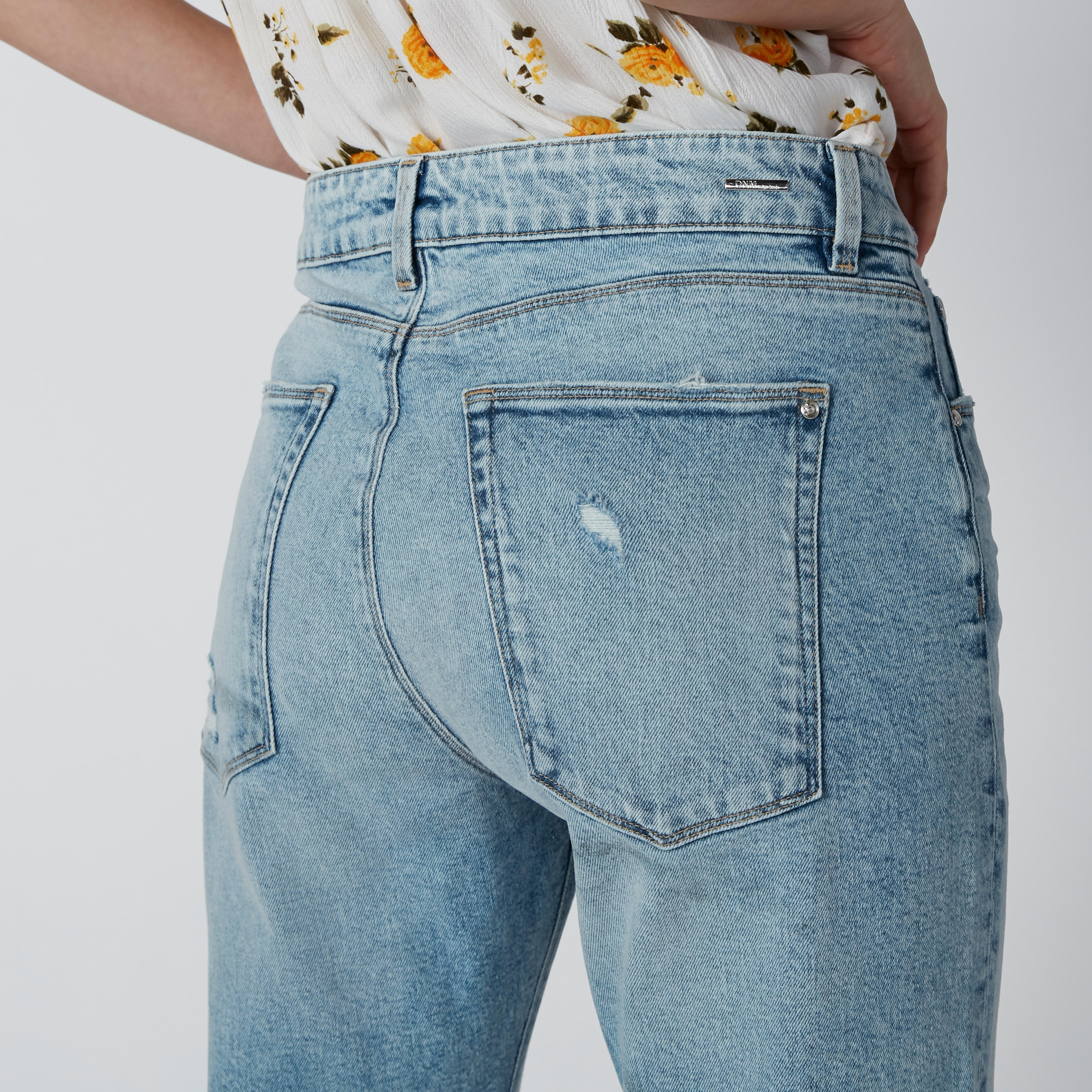 Distressed Full Length Jeans in Slim Fit with Pocket Detail-women-clothing-bottoms-jeans-image-6