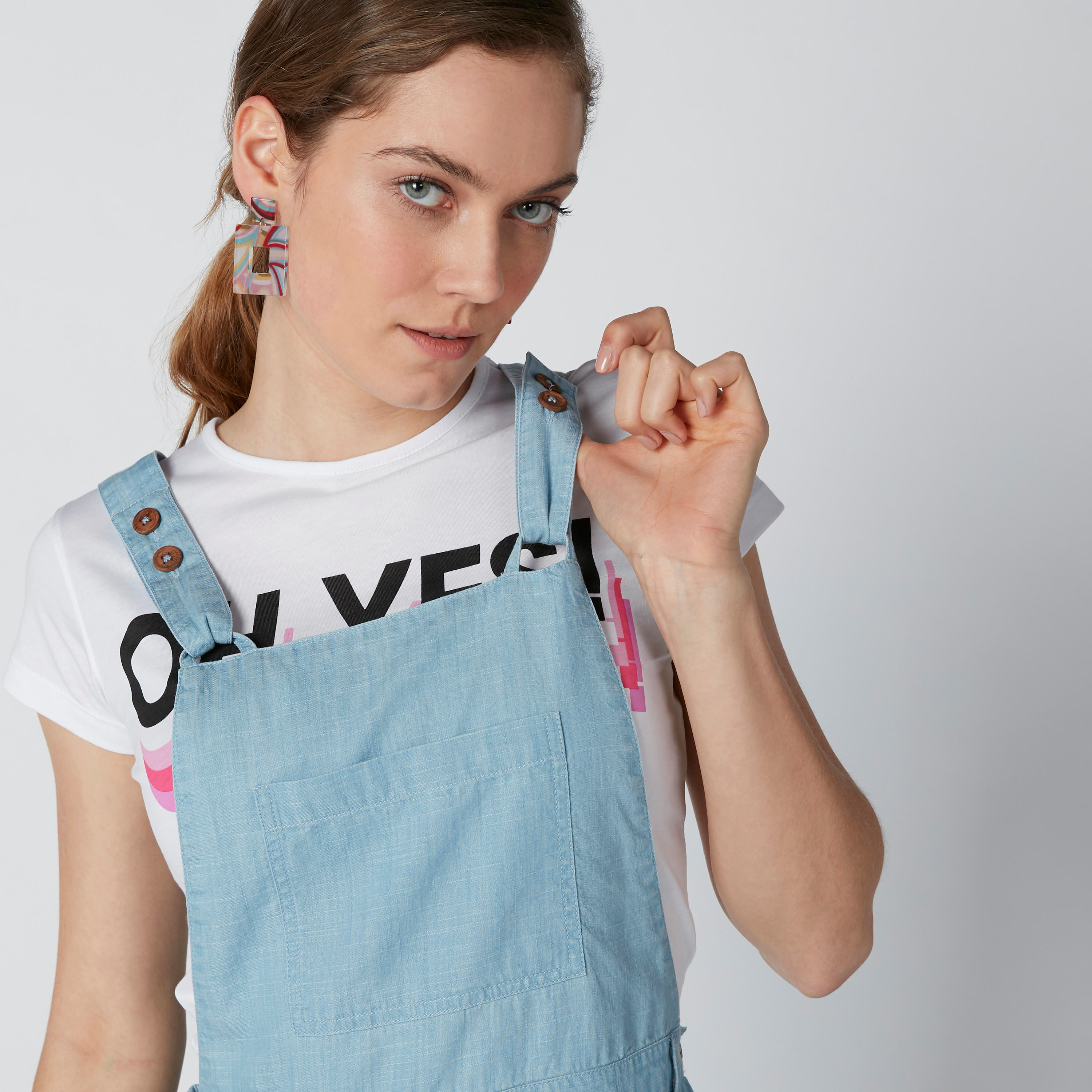 Sustainable Midi Denim Pinafore with Pocket Detail and Slits-women-clothing-dresses-image-6