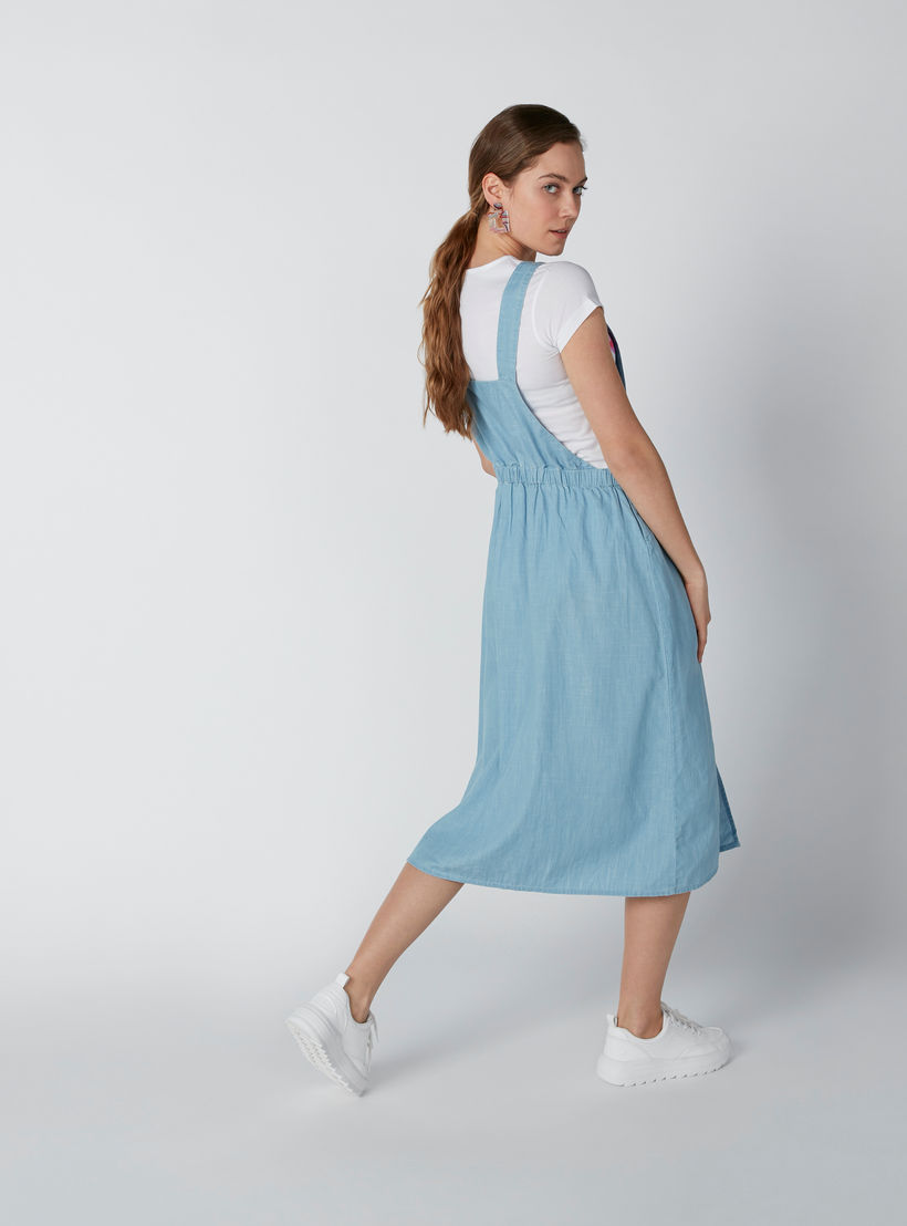 Sustainable Midi Denim Pinafore with Pocket Detail and Slits-women-clothing-dresses-image-7