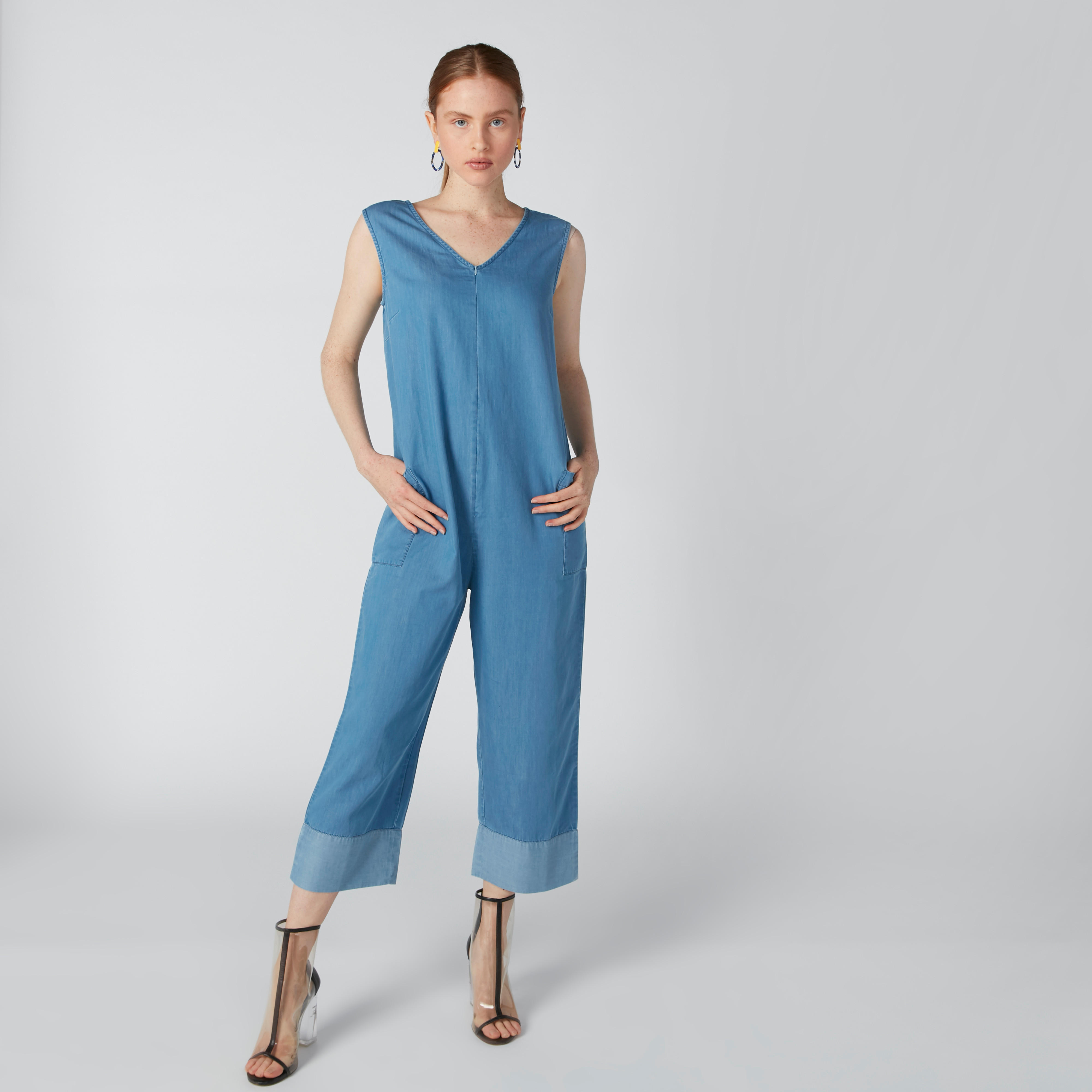 أفرول مستدام دينم دون أكمام بجيوب-women-clothing-jumpsuits-image-1