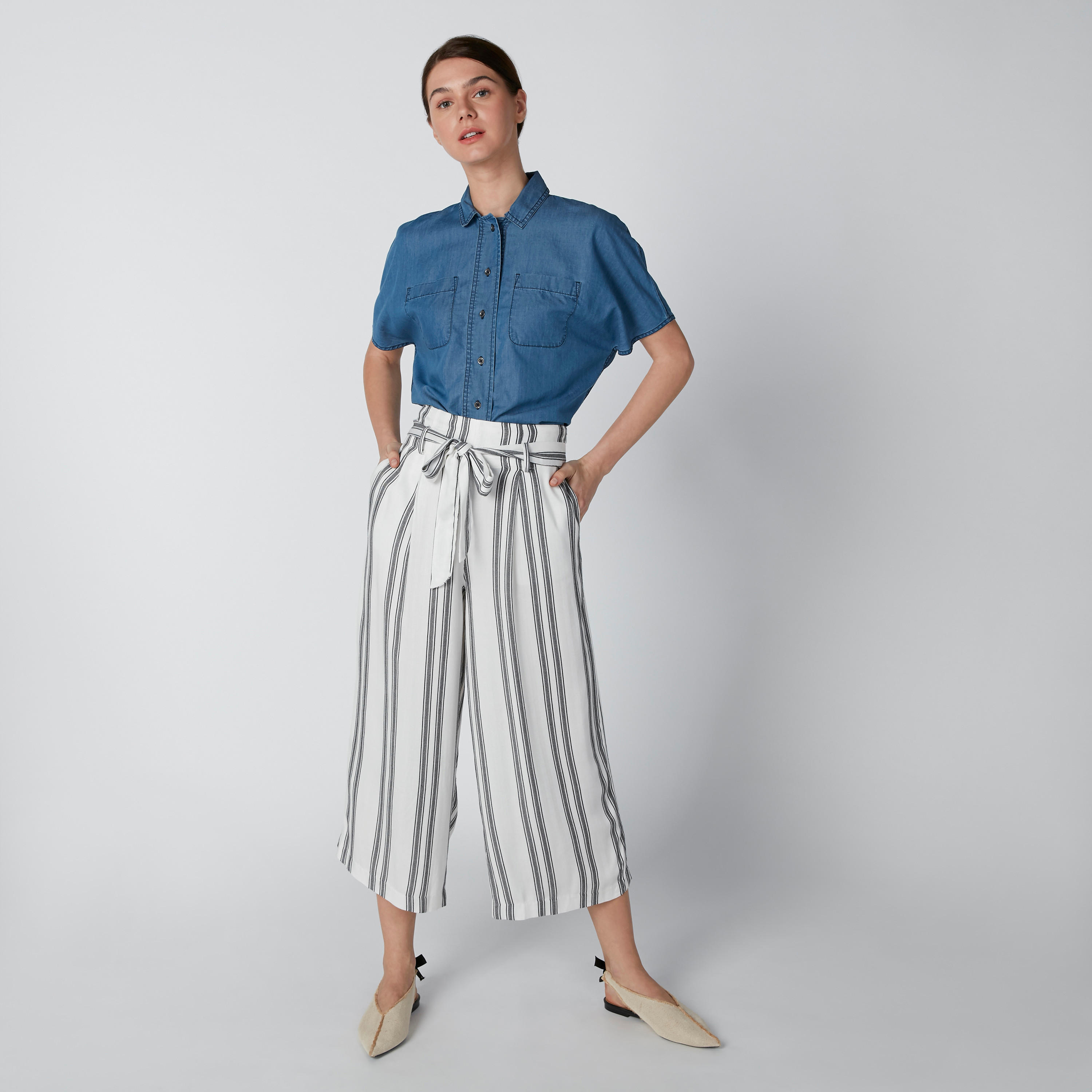 قميص بأكمام متصلة وجيوب-women-clothing-shirtsandblouses-shirts-image-3