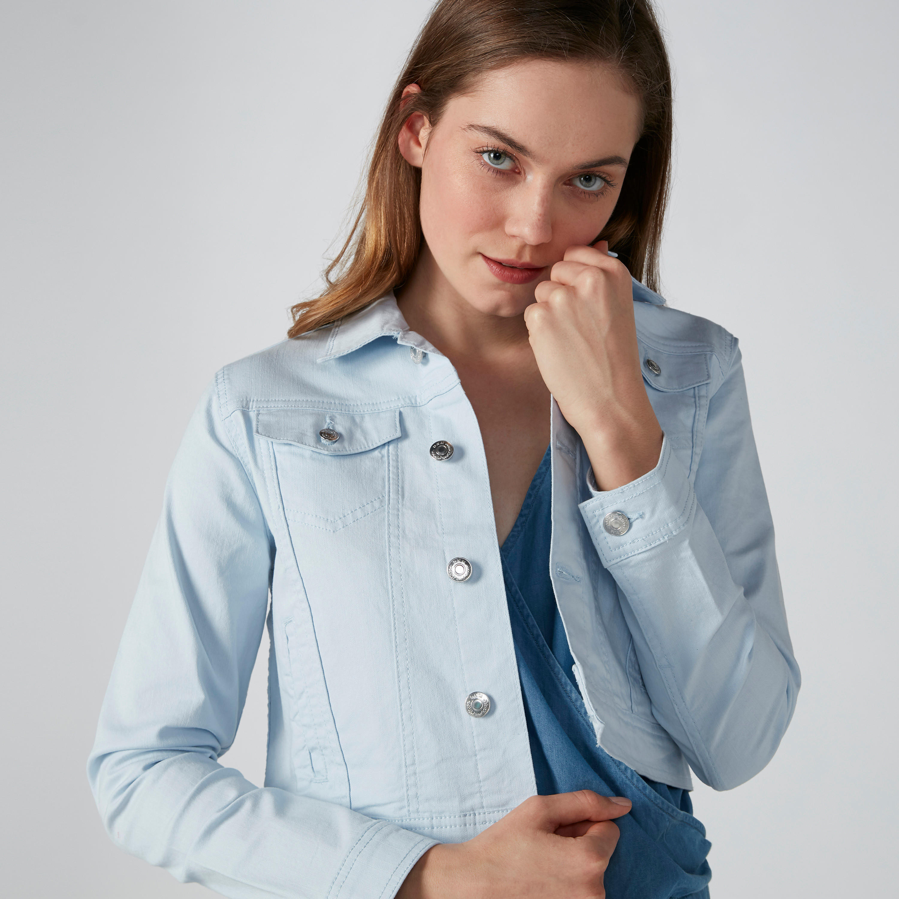Solid Denim Jacket with Pocket Detail and Long Sleeves-women-winterwear-coatsandjackets-jackets-image-5