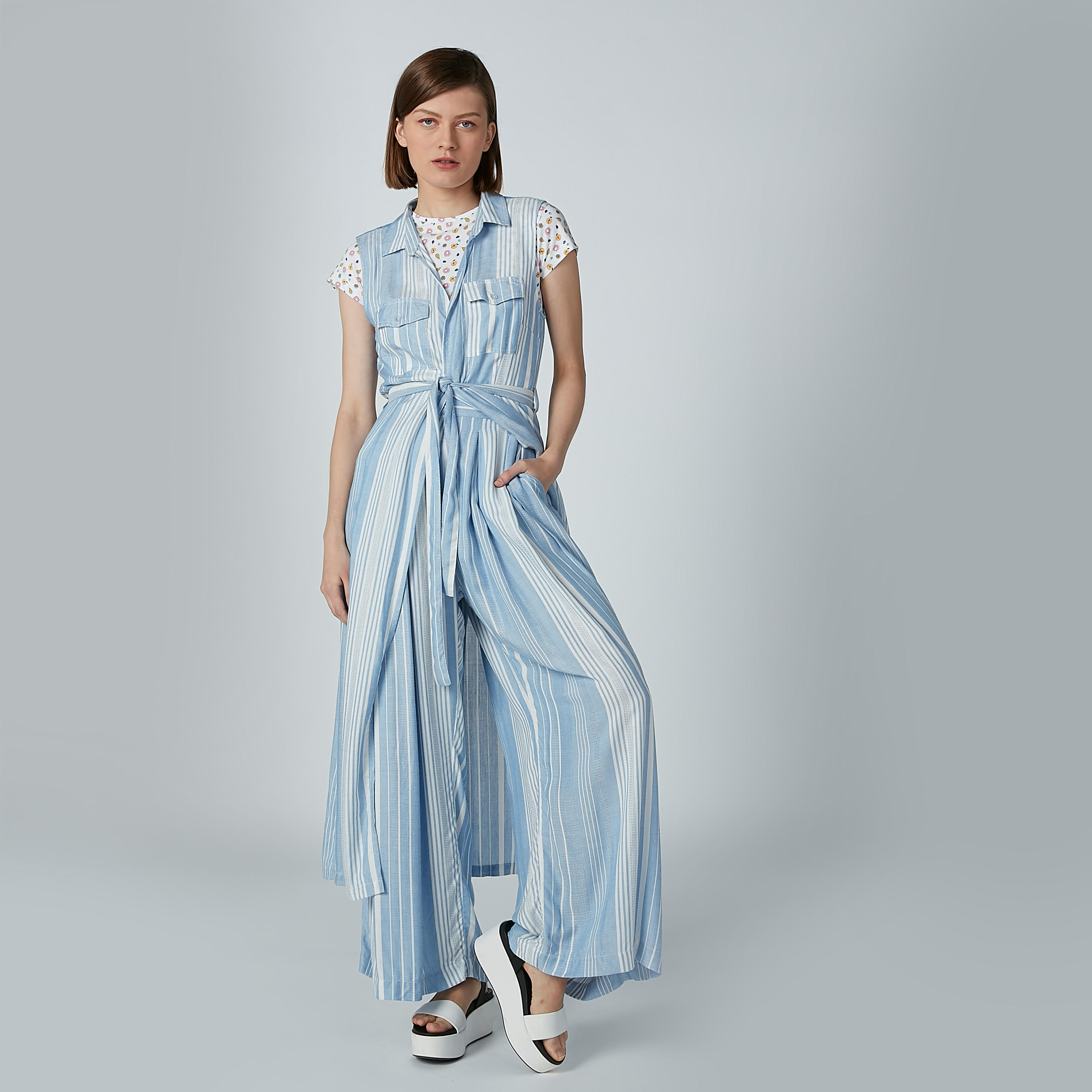 Striped Palazzo Pants with Elasticized Waistband-women-clothing-bottoms-trousers-image-2