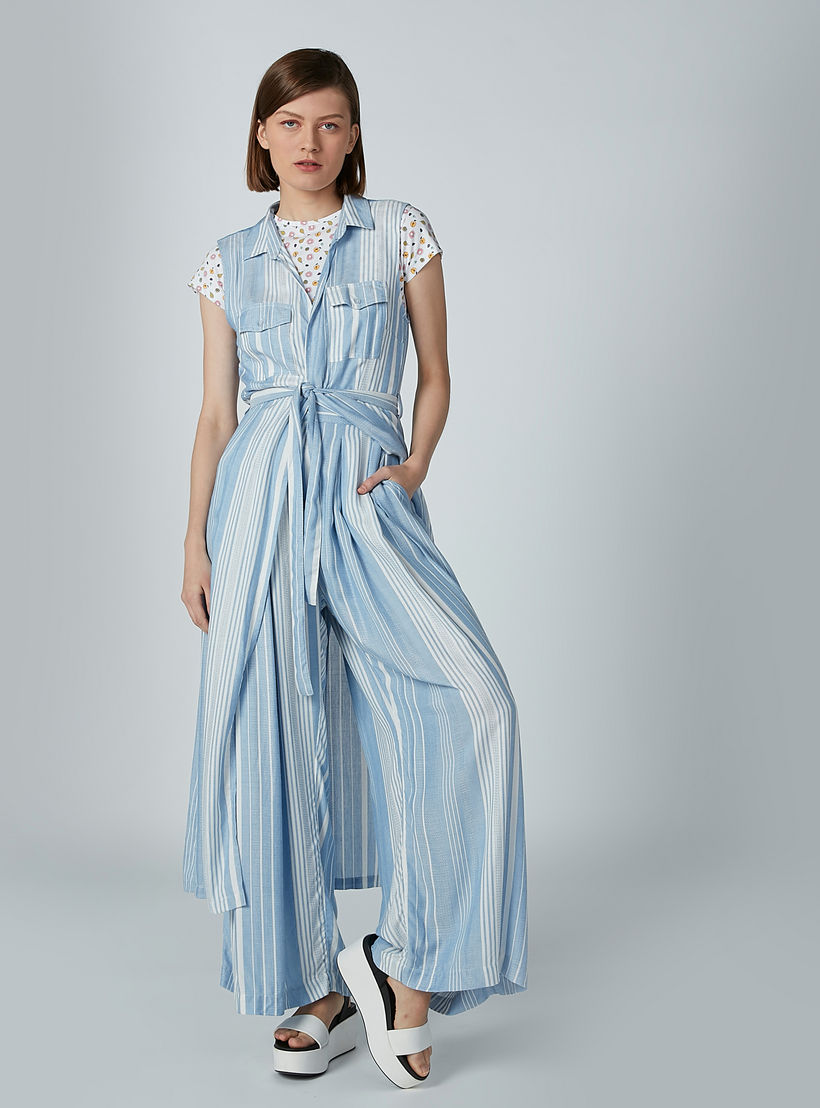 Striped Palazzo Pants with Elasticized Waistband-women-clothing-bottoms-trousers-image-2