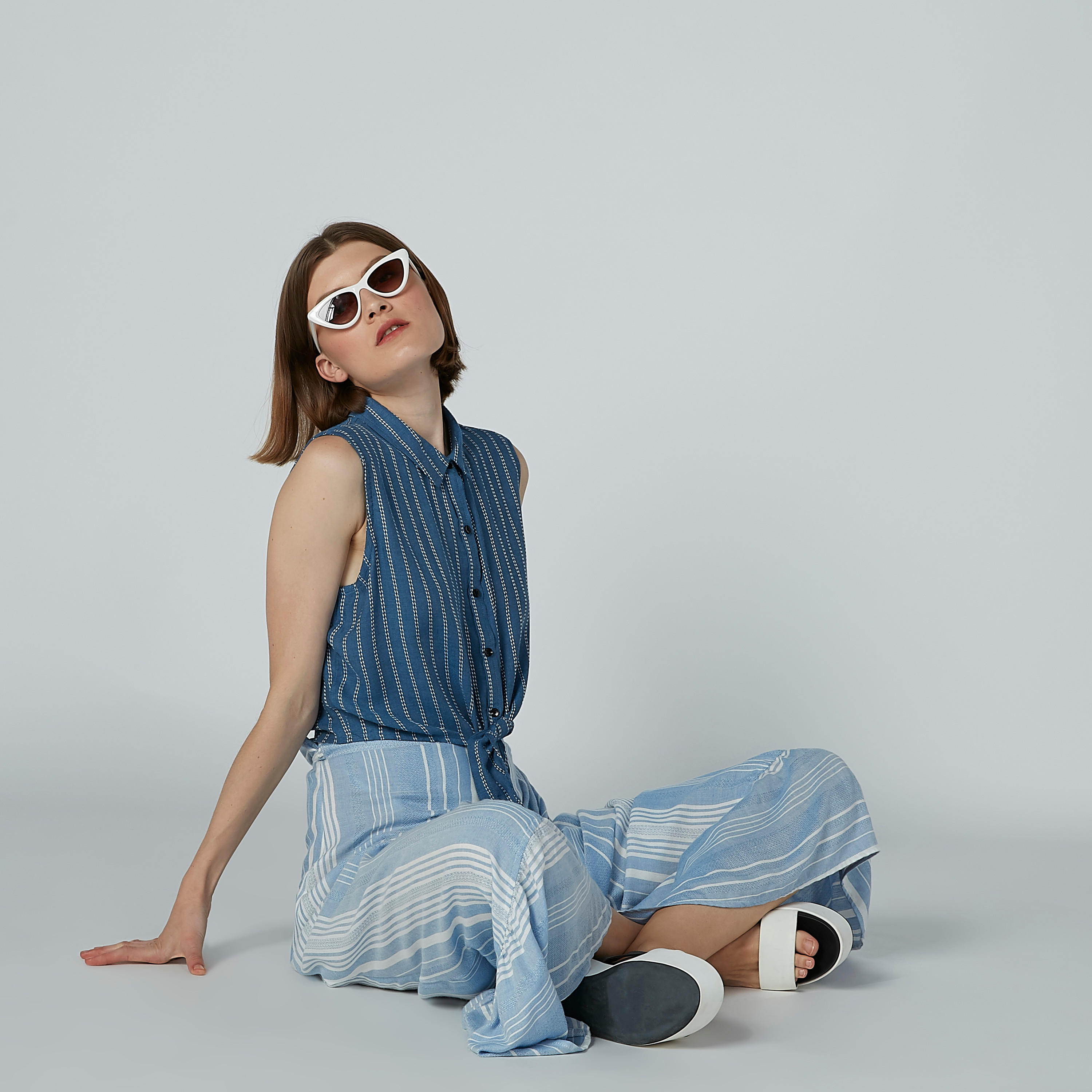 تنورة طويلة ملفوفة ومقلّمة بأربطة-women-clothing-bottoms-skirts-image-6