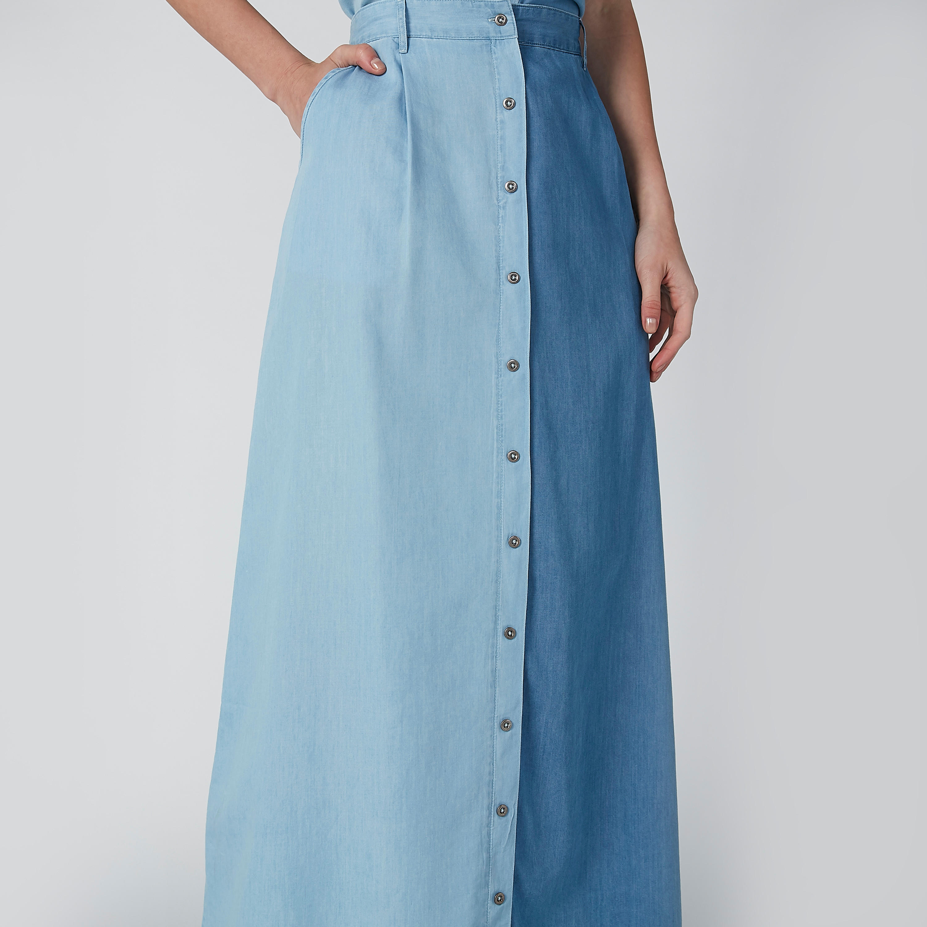 تنورة طويلة بجيوب وأزرار-women-clothing-bottoms-skirts-image-5
