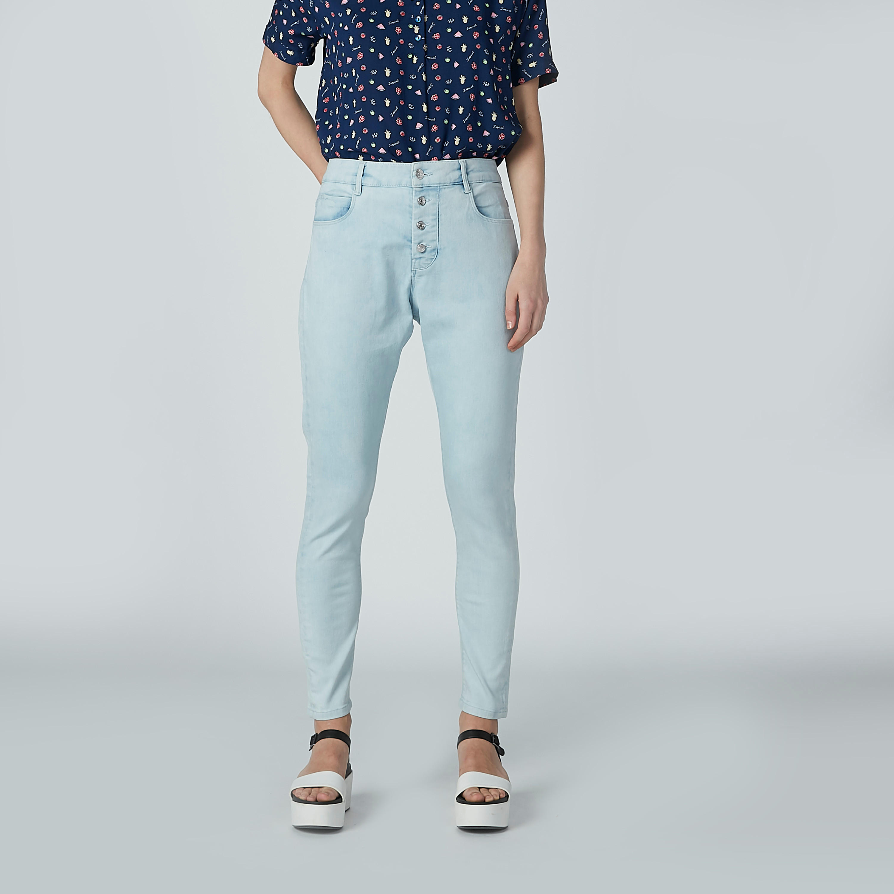 بنطال جينز طويل سادة بجيوب-women-clothing-bottoms-jeans-image-3