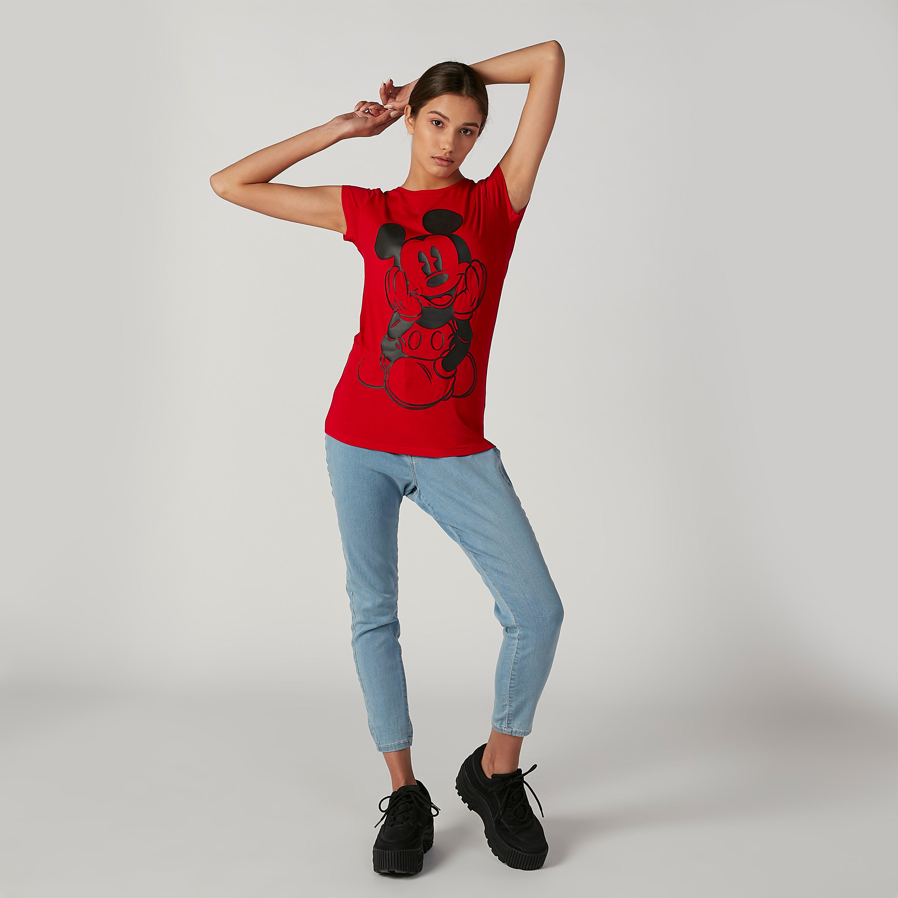 بنطلون جينز مستدام طويل سكيني بخصر متوسط الارتفاع وجيوب -women-clothing-bottoms-jeans-image-3