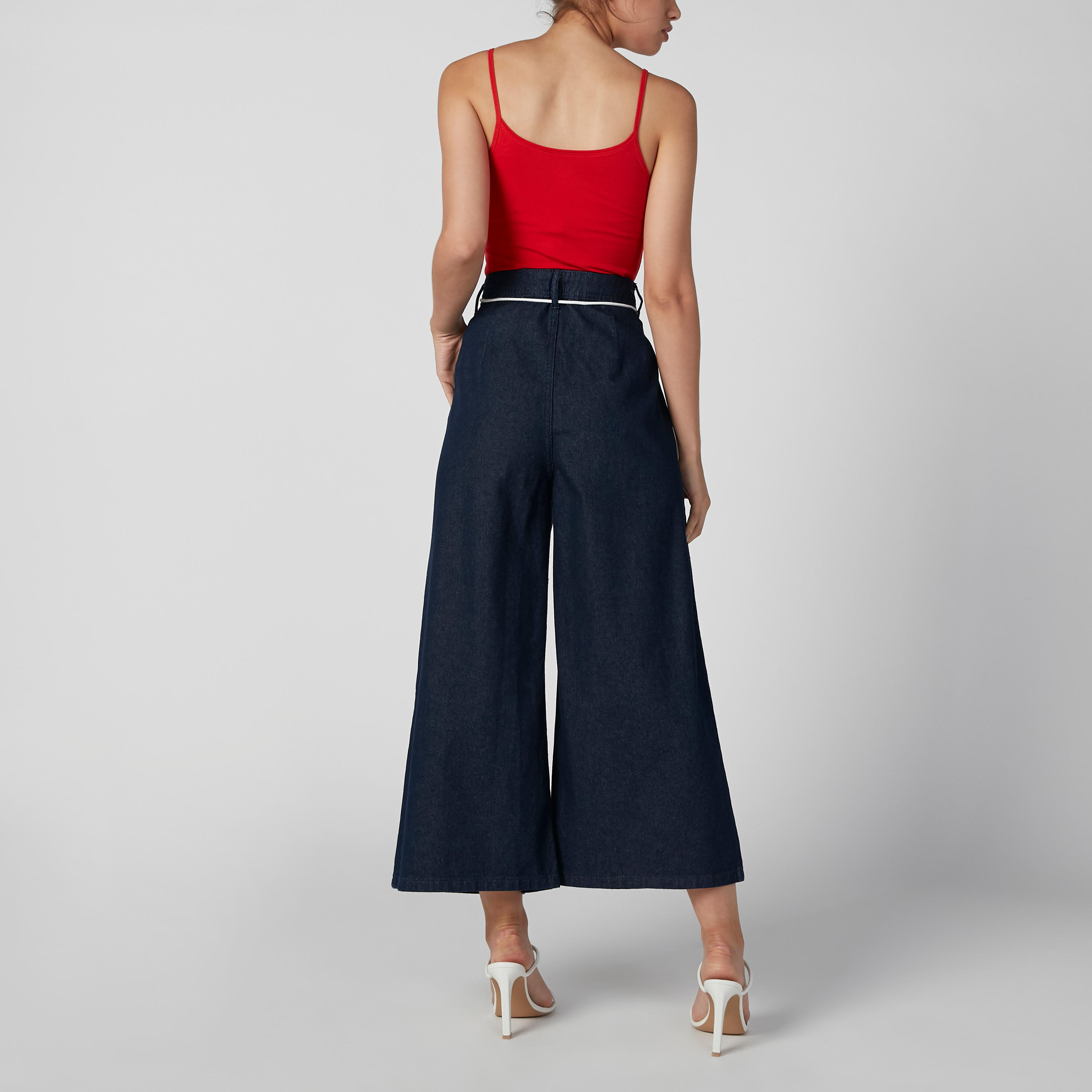 بنطلون جينز مستدام واسع بخصر متوسط الارتفاع وجيوب-women-clothing-bottoms-trousers-image-3