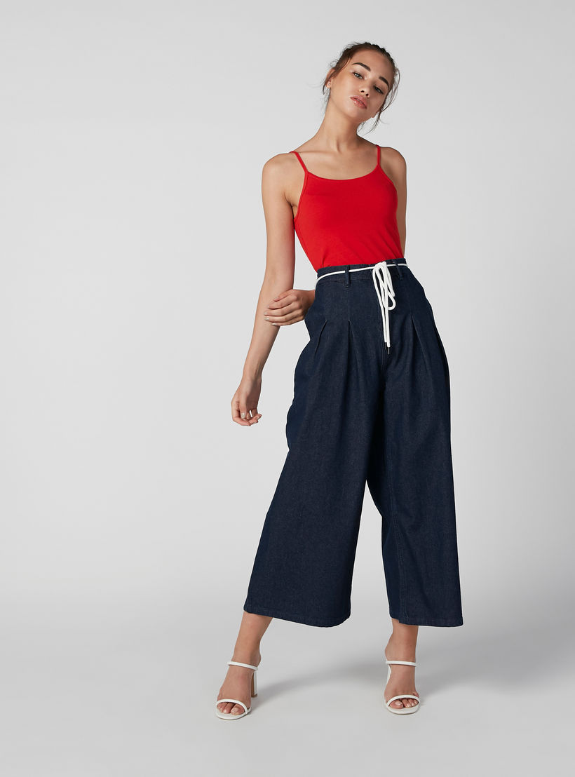 بنطلون جينز مستدام واسع بخصر متوسط الارتفاع وجيوب-women-clothing-bottoms-trousers-image-5