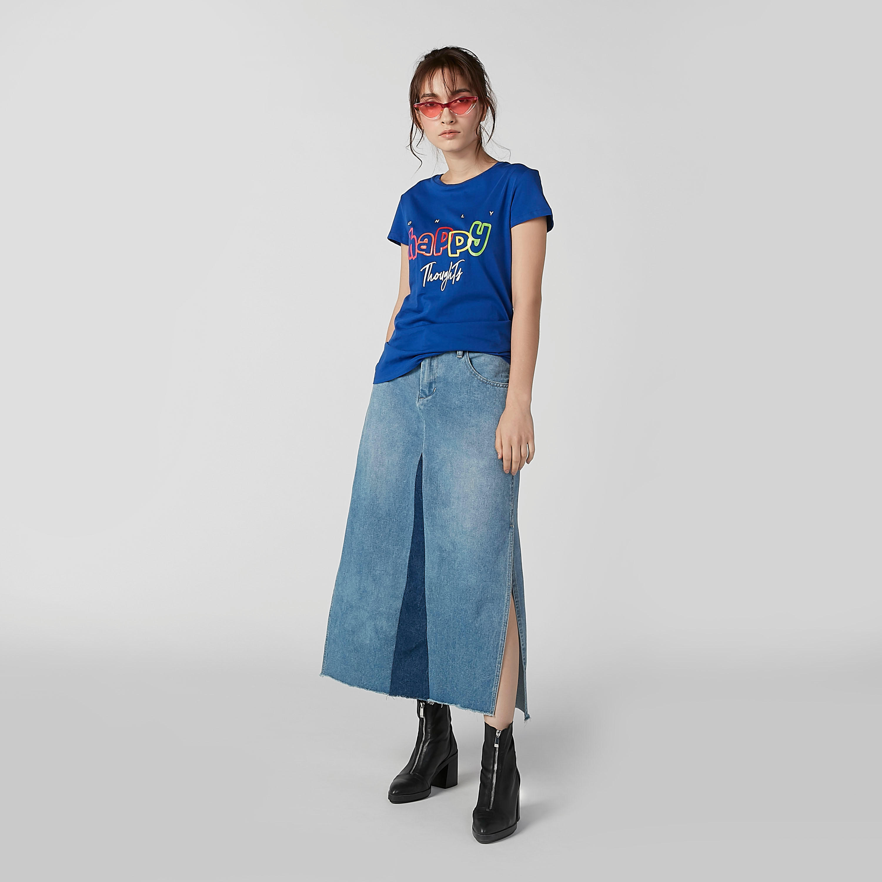 تنورة دنيم ميدي إيه لاين بتفاصيل جيب وفتحة-women-clothing-bottoms-skirts-image-3