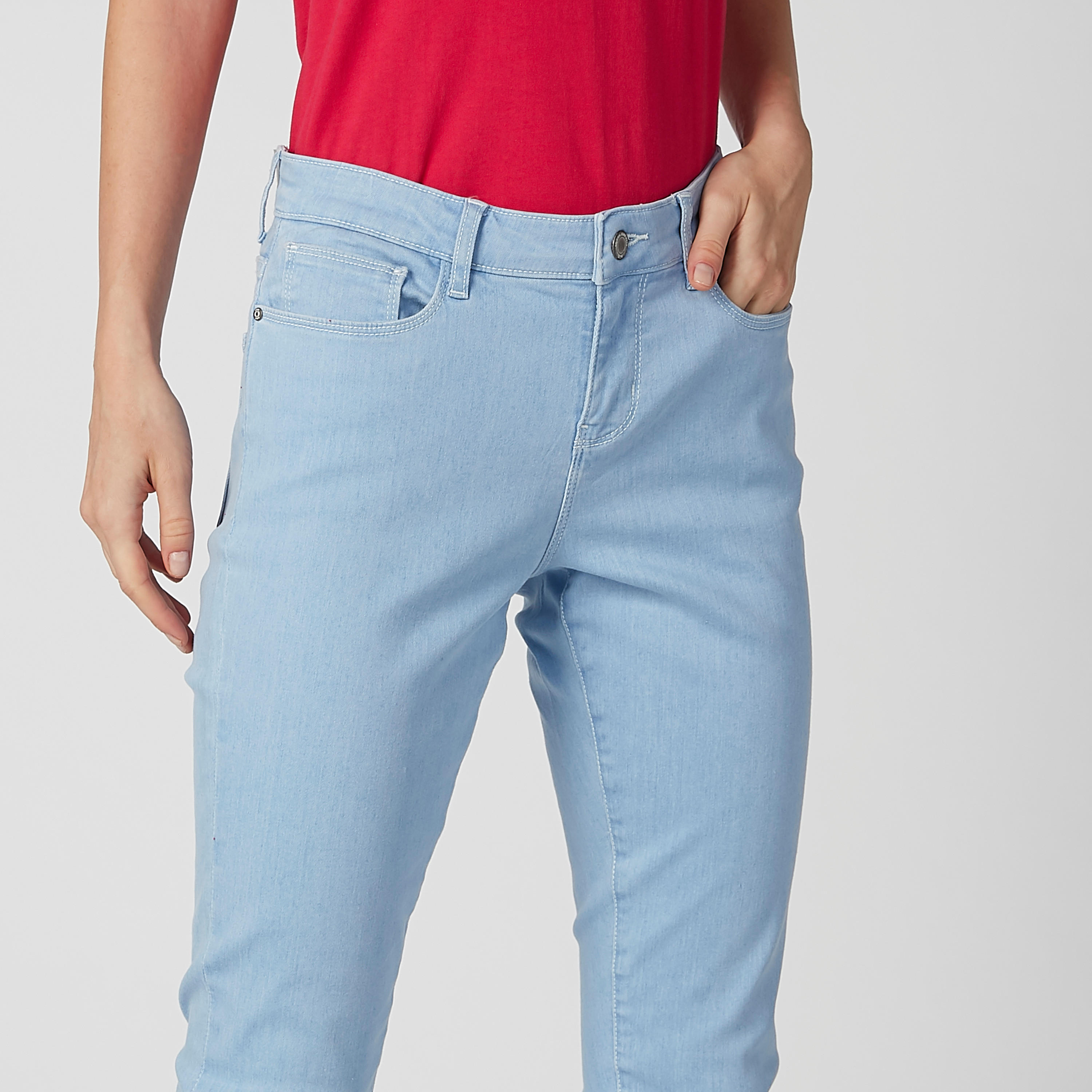 بنطلون جينز سادة طويل بجيوب وحلقات للحزام-women-clothing-bottoms-jeans-image-3