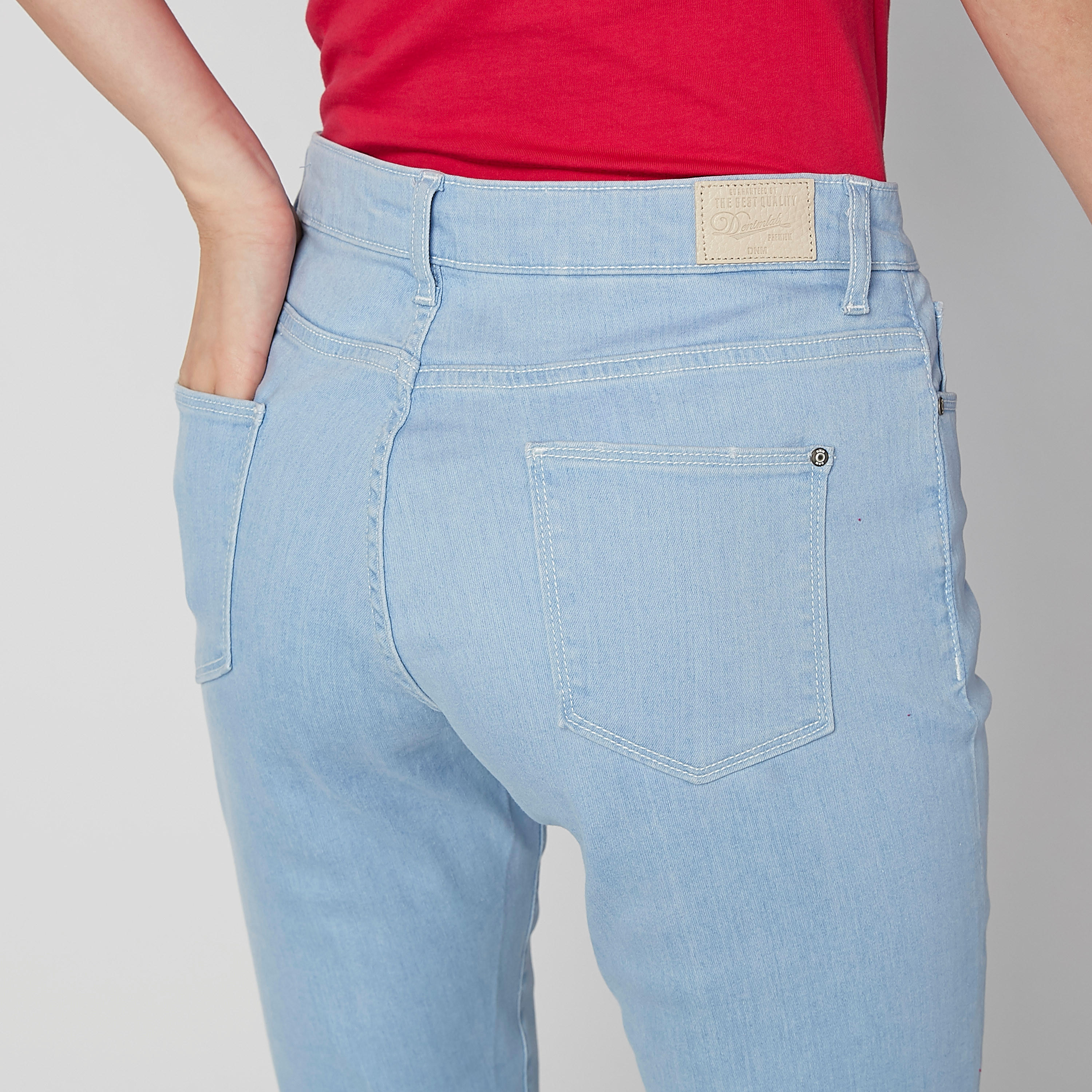 بنطلون جينز سادة طويل بجيوب وحلقات للحزام-women-clothing-bottoms-jeans-image-5