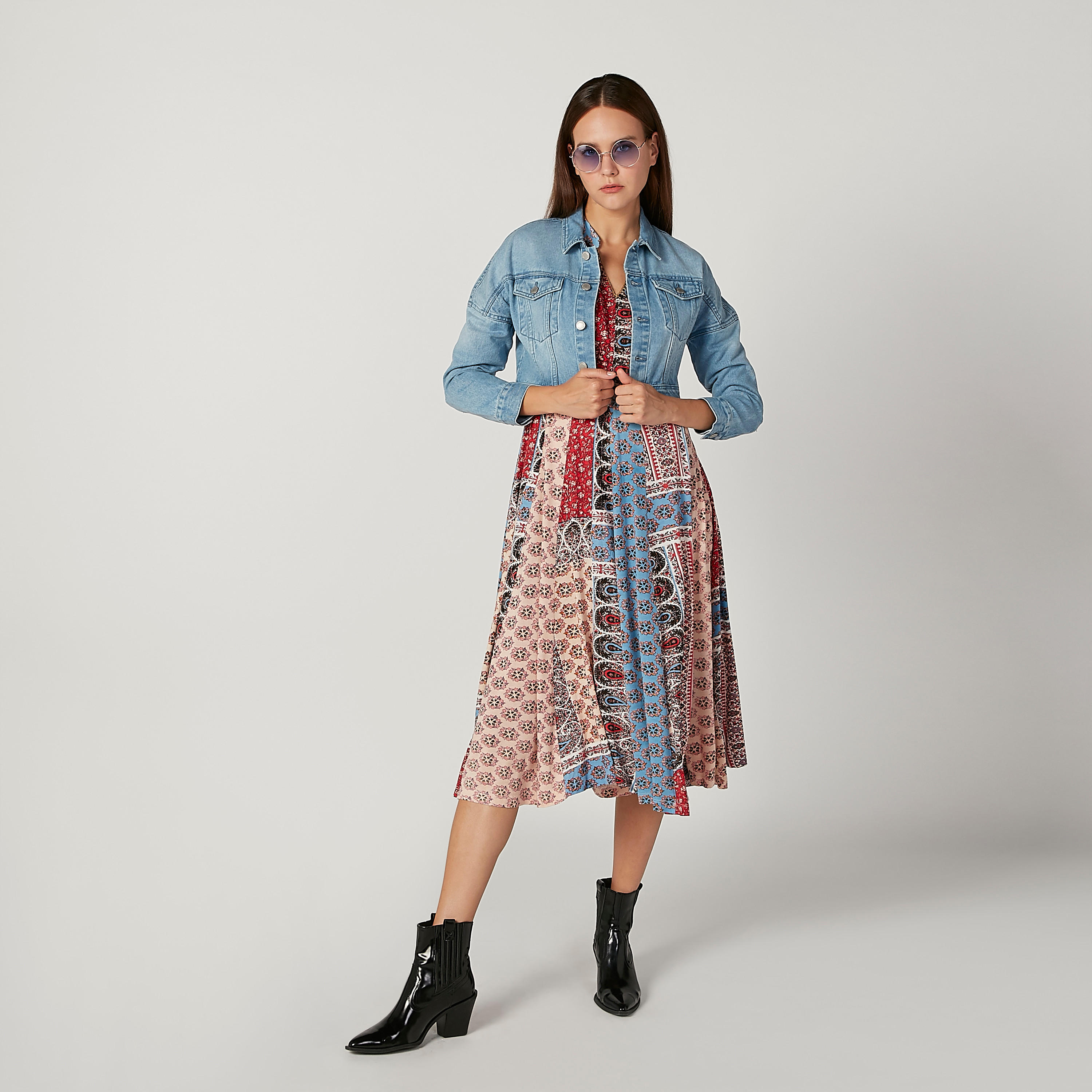 جاكيت جينز بأكمام طويلة وجيوب بطيّة-women-winterwear-coatsandjackets-jackets-image-2