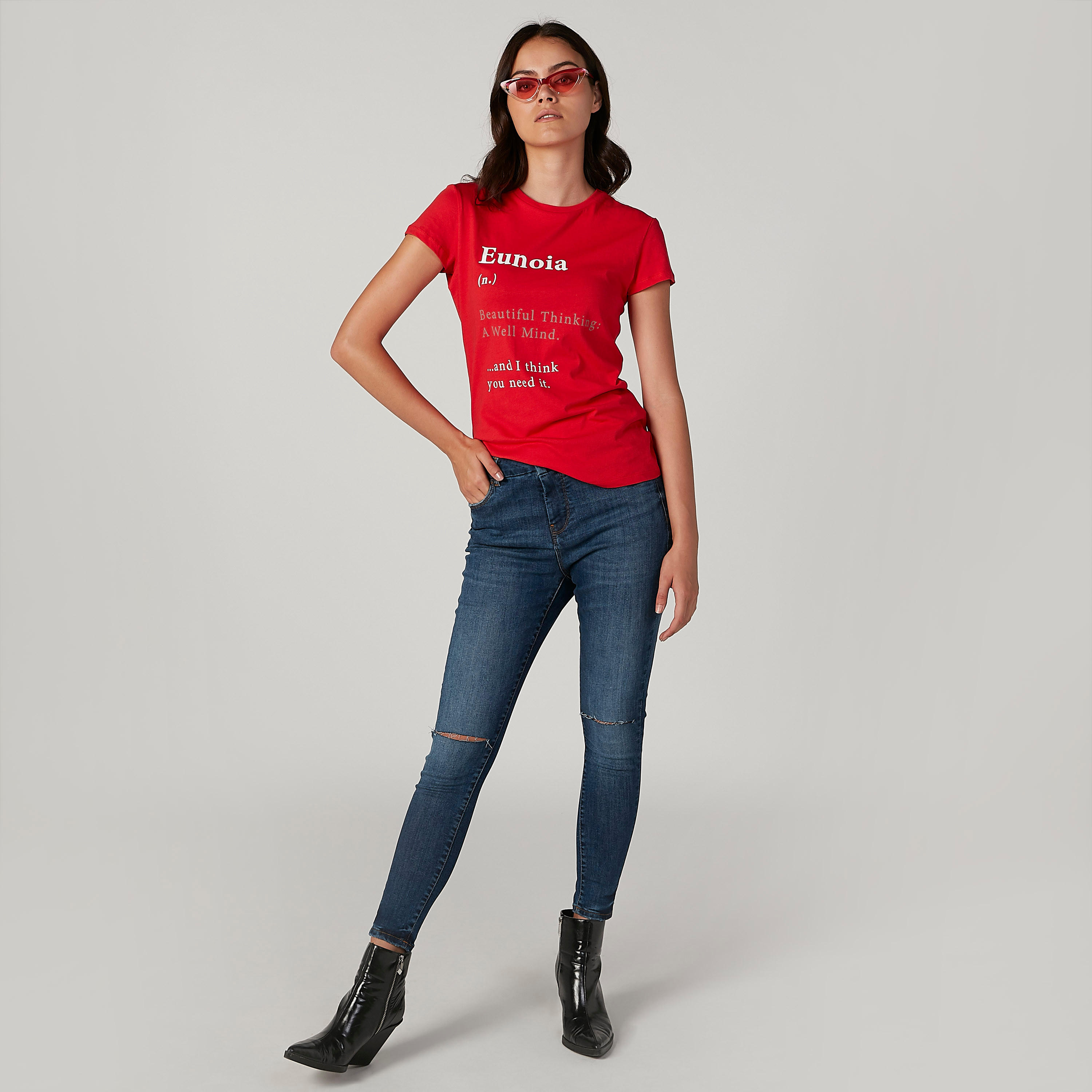 بنطلون جينز مستدام سكيني ممزّق بخصر متوسط الارتفاع وجيوب-women-clothing-bottoms-jeans-image-2